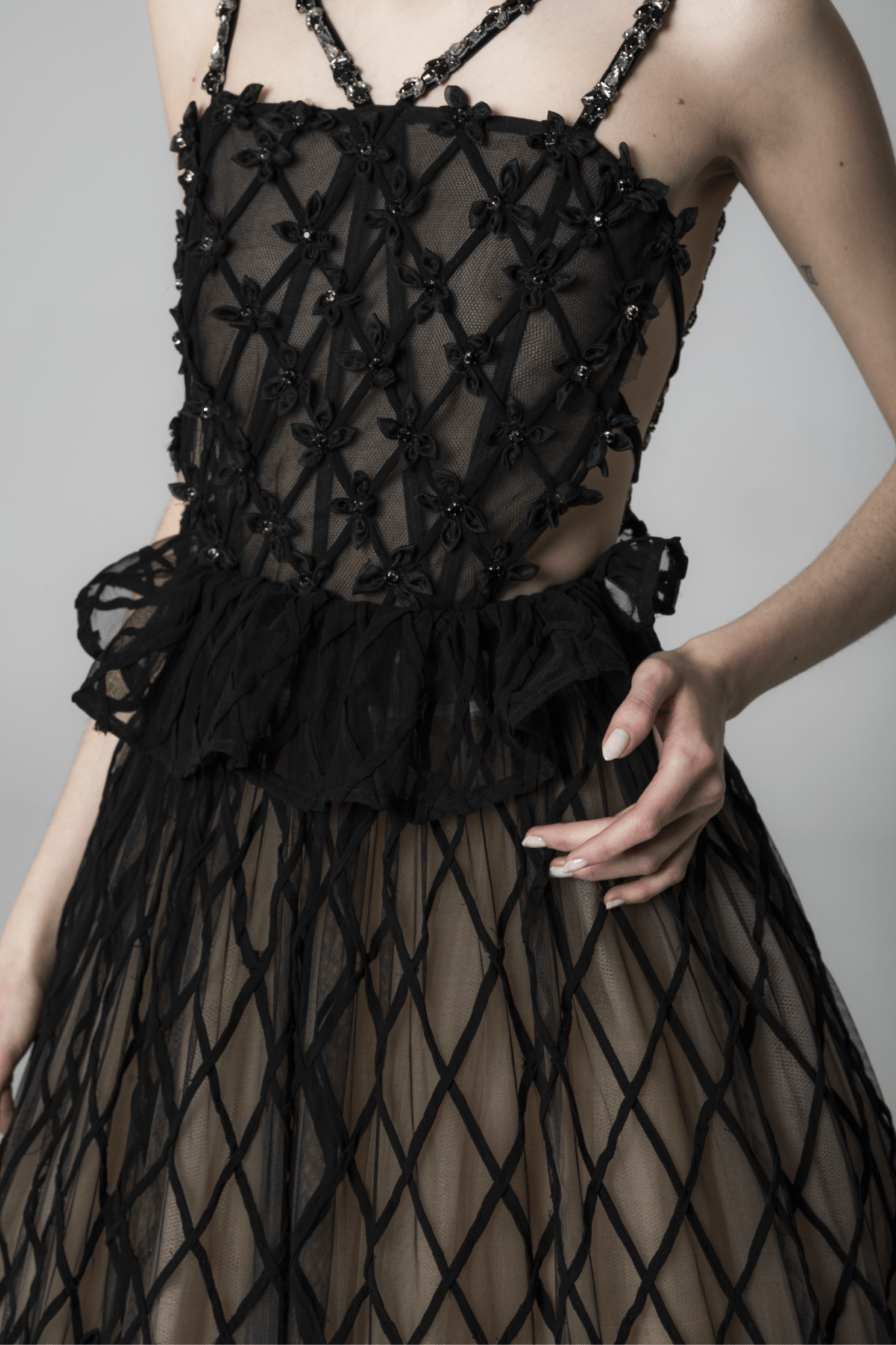 Kenia Gown - ALBOUSHIYA - district 5 - dubai - riyadh - abaya - dresses - designers - evening wear - luxury - elegance - craftsmanship - gowns - cocktail dresses - collections - georges