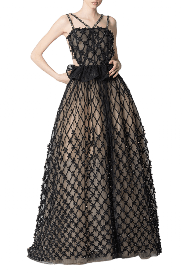 Kenia Gown - ALBOUSHIYA - district 5 - dubai - riyadh - abaya - dresses - designers - evening wear - luxury - elegance - craftsmanship - gowns - cocktail dresses - collections - georges
