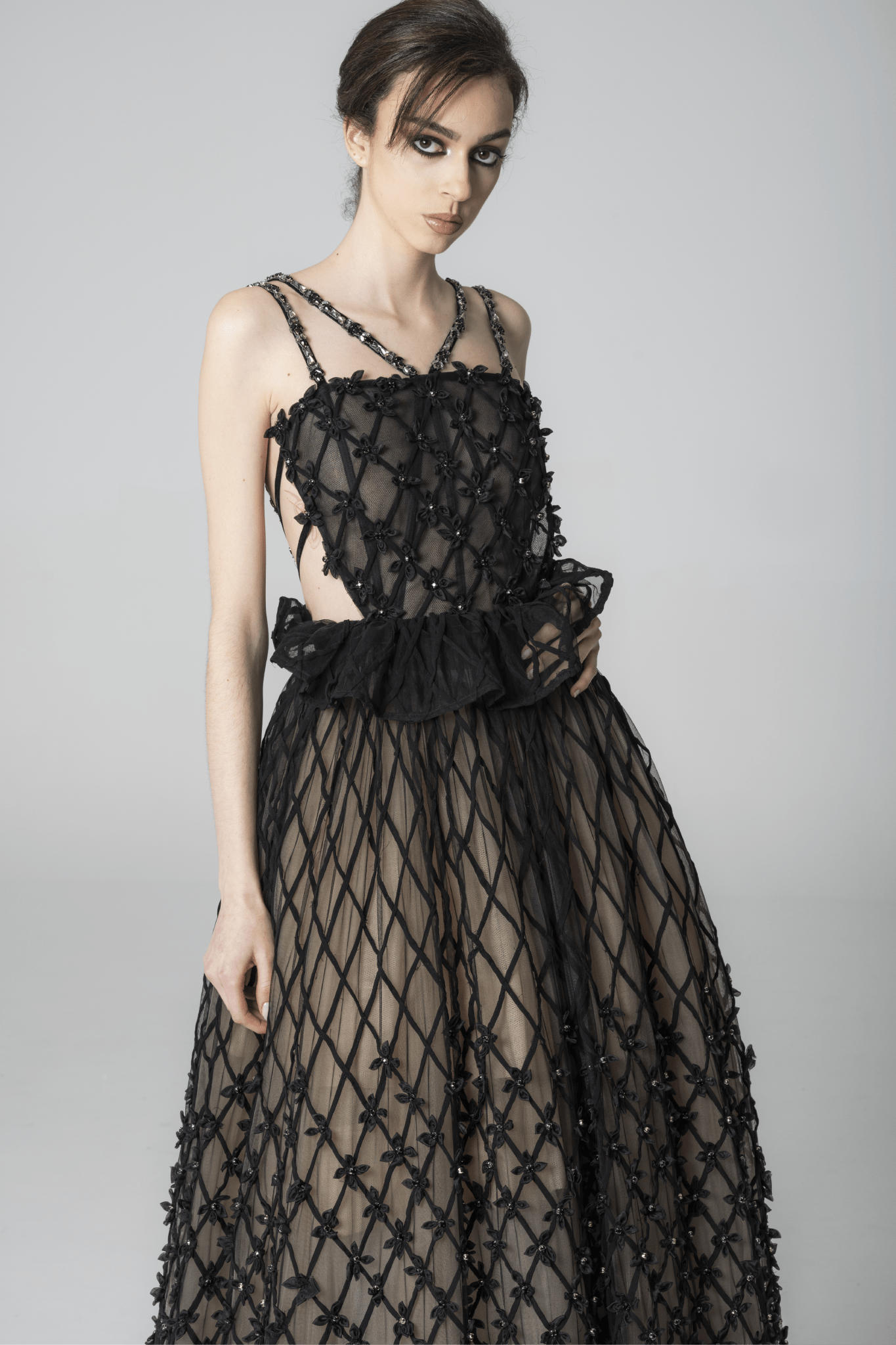 Kenia Gown - ALBOUSHIYA - district 5 - dubai - riyadh - abaya - dresses - designers - evening wear - luxury - elegance - craftsmanship - gowns - cocktail dresses - collections - georges