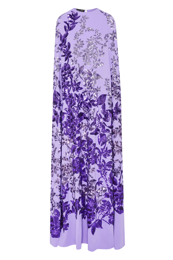 Sequinned Ombré Caftan Dress