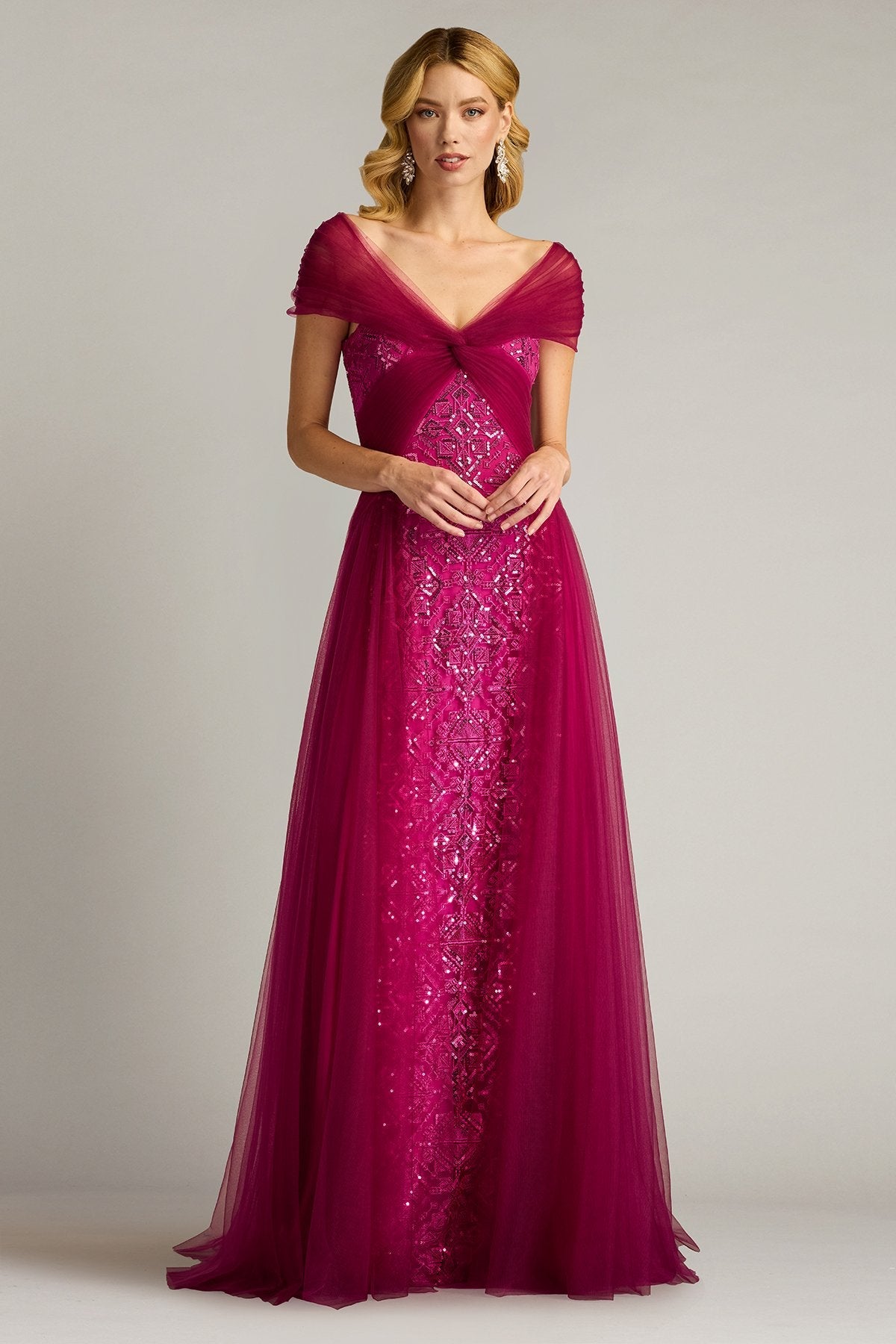 Kollmer Sequin Embroidered Tulle Gown - ALBOUSHIYA - district 5 - dubai - riyadh - abaya - dresses - designers - evening wear - luxury - elegance - craftsmanship - gowns - cocktail dresses - collections - georges