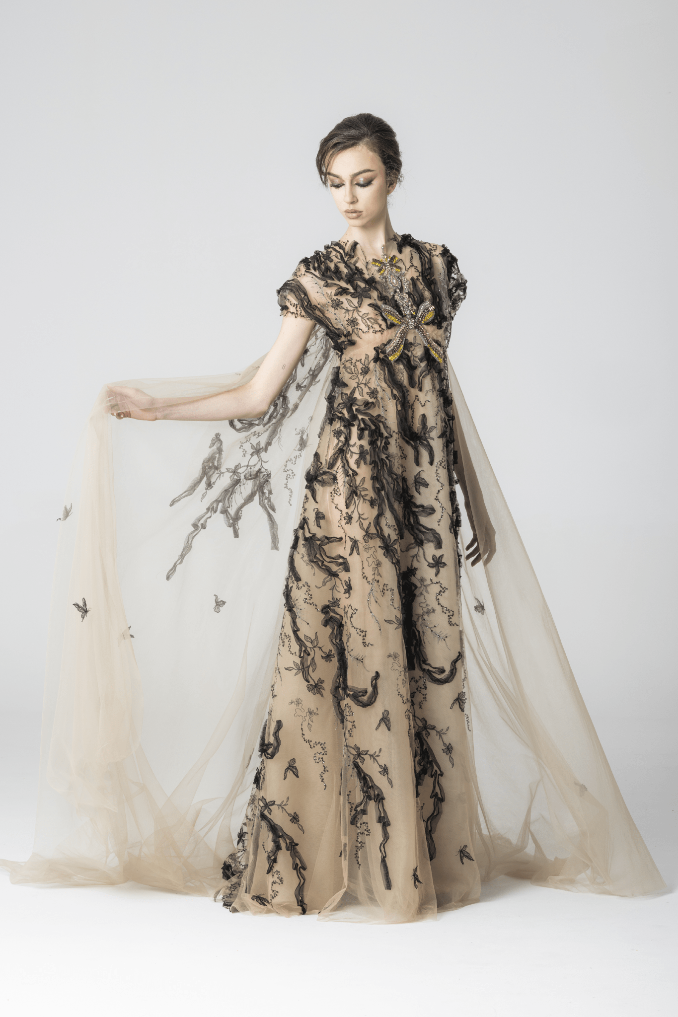 Kruger Dress - ALBOUSHIYA - district 5 - dubai - riyadh - abaya - dresses - designers - evening wear - luxury - elegance - craftsmanship - gowns - cocktail dresses - collections - georges