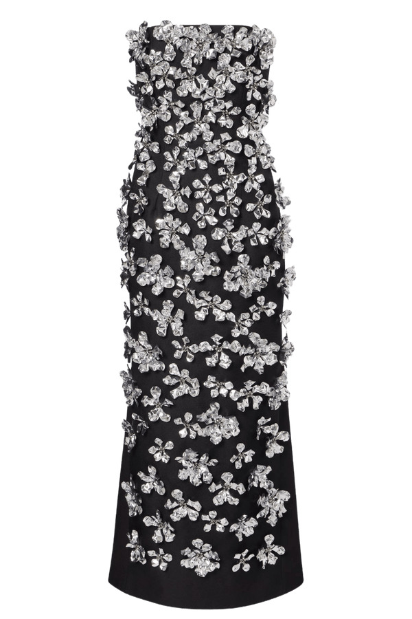 Leilani Embellished Strapless Gown - ALBOUSHIYA - district 5 - dubai - riyadh - abaya - dresses - designers - evening wear - luxury - elegance - craftsmanship - gowns - cocktail dresses - collections - georges