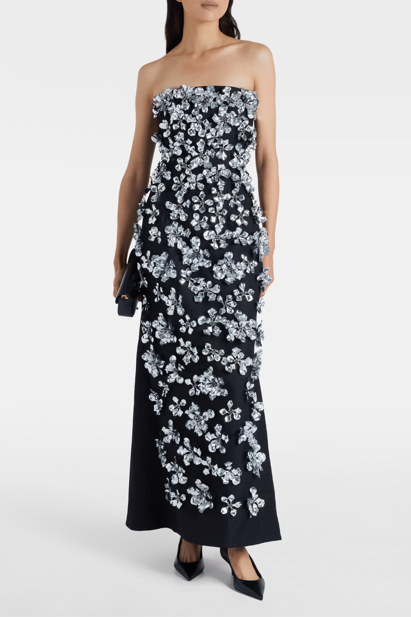 Leilani Embellished Strapless Gown - ALBOUSHIYA - district 5 - dubai - riyadh - abaya - dresses - designers - evening wear - luxury - elegance - craftsmanship - gowns - cocktail dresses - collections - georges