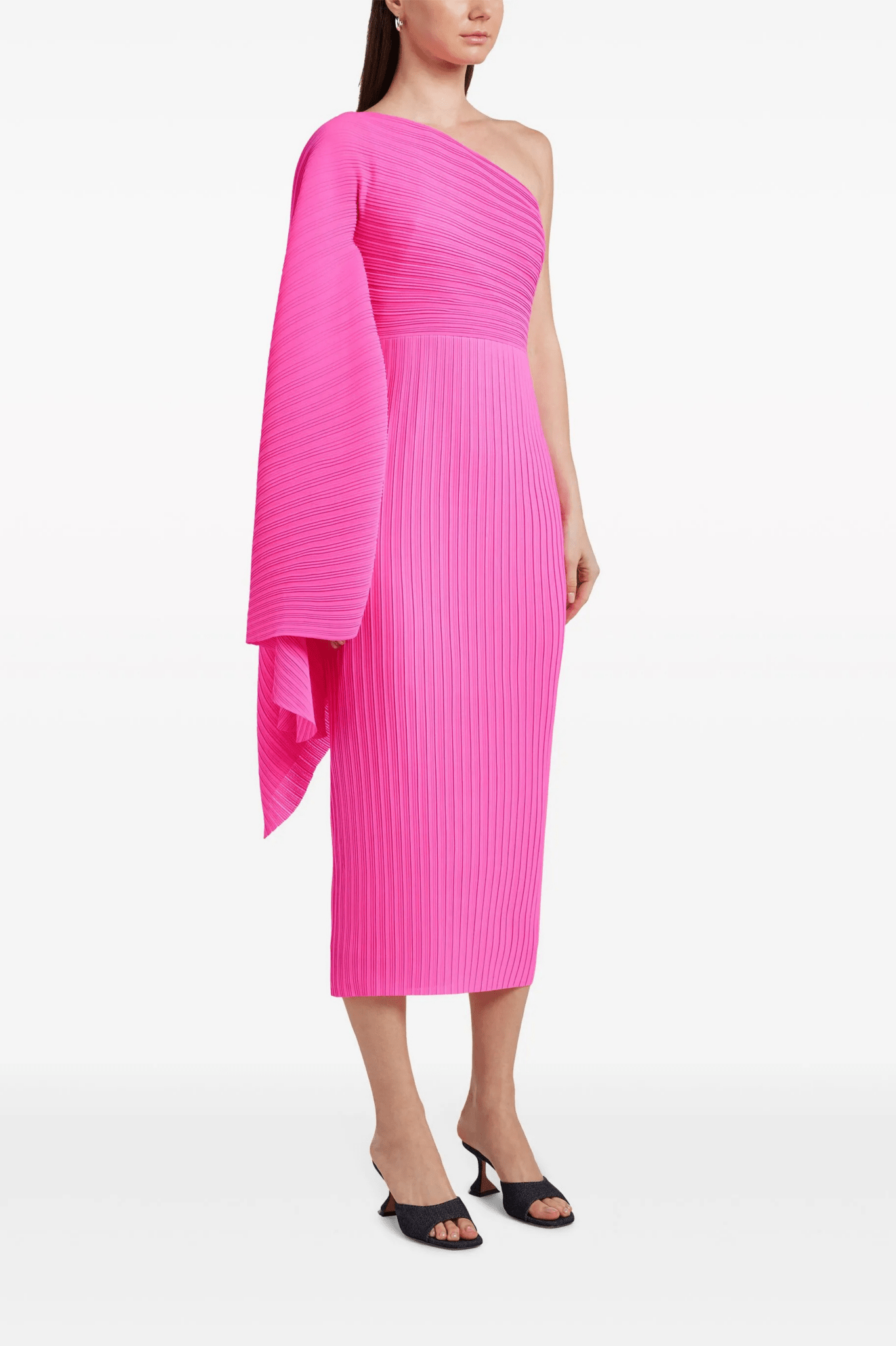 Lenna Midi Dress - ALBOUSHIYA - district 5 - dubai - riyadh - abaya - dresses - designers - evening wear - luxury - elegance - craftsmanship - gowns - cocktail dresses - collections - georges
