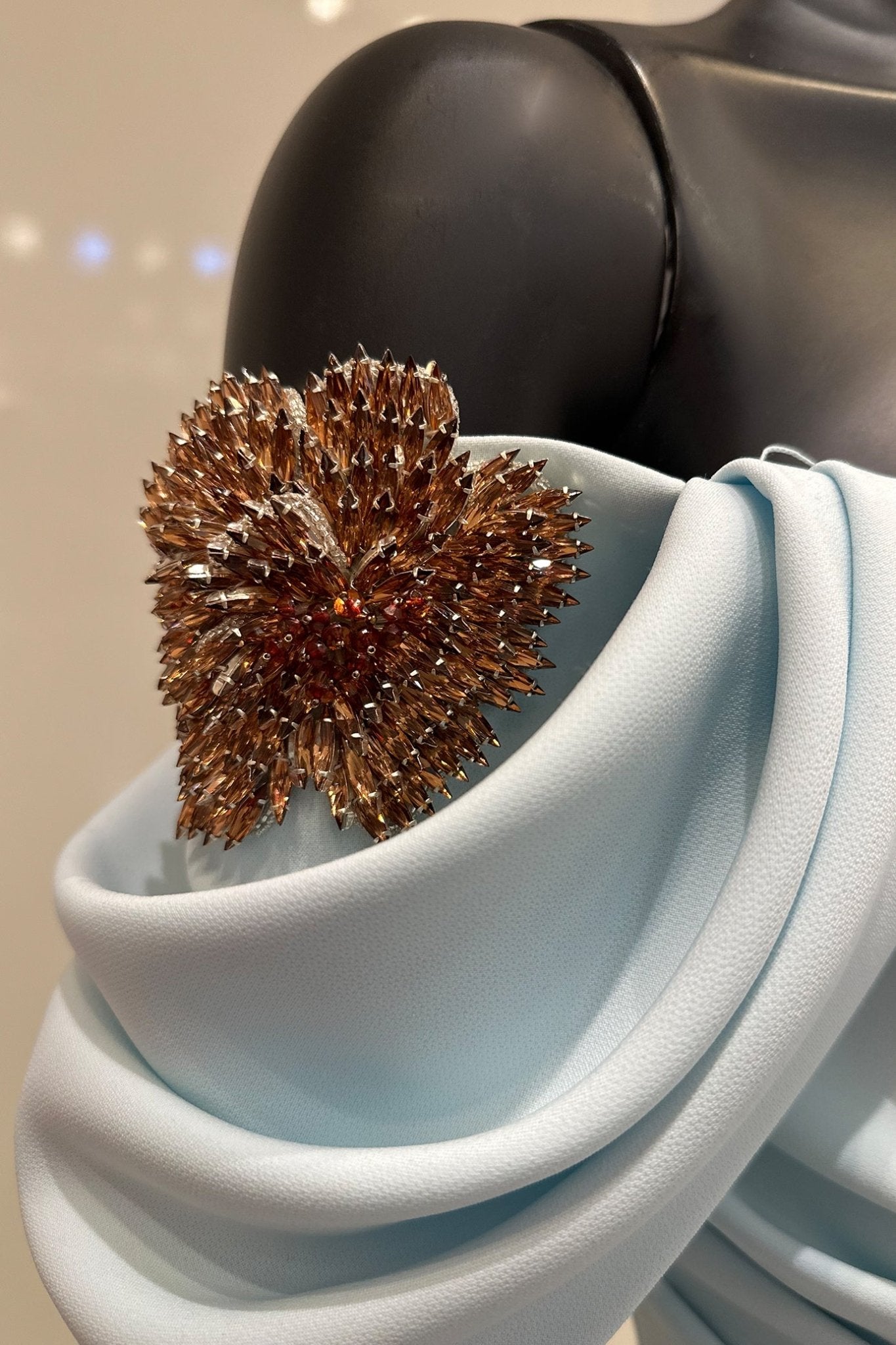 Lilas Crepe Gown - ALBOUSHIYA - district 5 - dubai - riyadh - abaya - dresses - designers - evening wear - luxury - elegance - craftsmanship - gowns - cocktail dresses - collections - georges