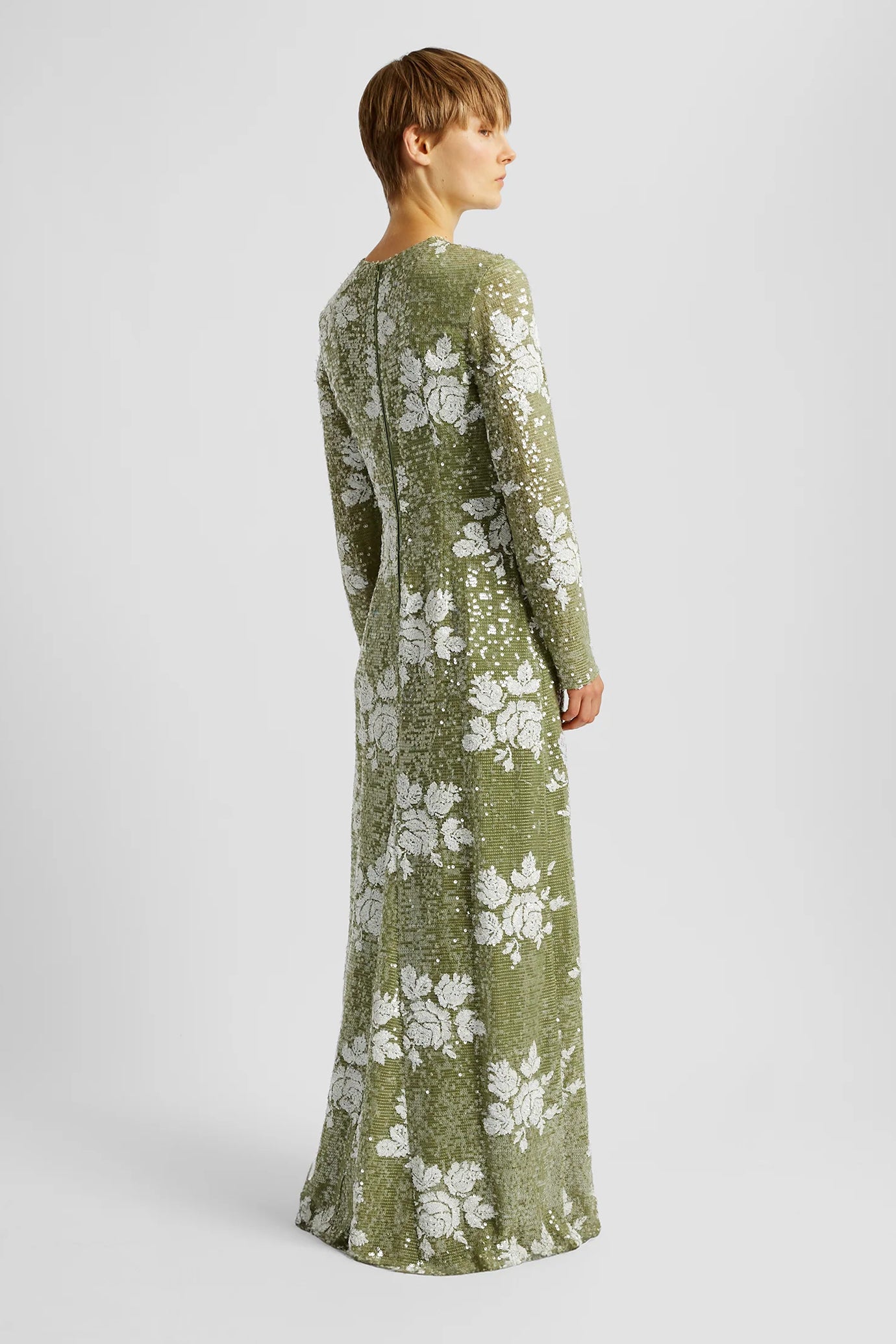 Long Sleeve A-line Evening Gown