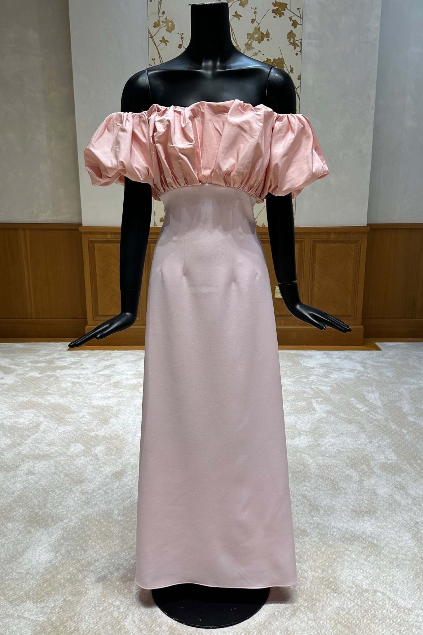 Lyana Pink Long Dress - ALBOUSHIYA - district 5 - dubai - riyadh - abaya - dresses - designers - evening wear - luxury - elegance - craftsmanship - gowns - cocktail dresses - collections - georges