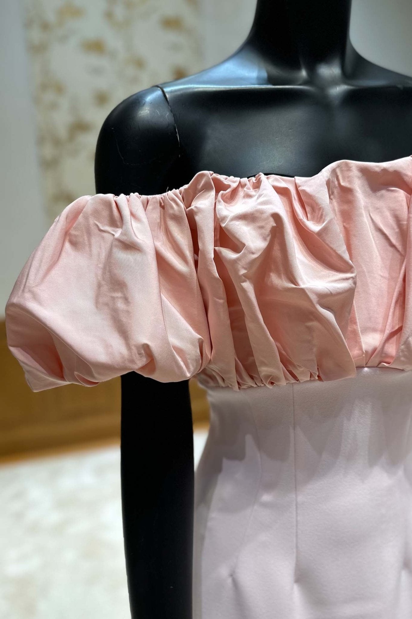 Lyana Pink Long Dress - ALBOUSHIYA - district 5 - dubai - riyadh - abaya - dresses - designers - evening wear - luxury - elegance - craftsmanship - gowns - cocktail dresses - collections - georges