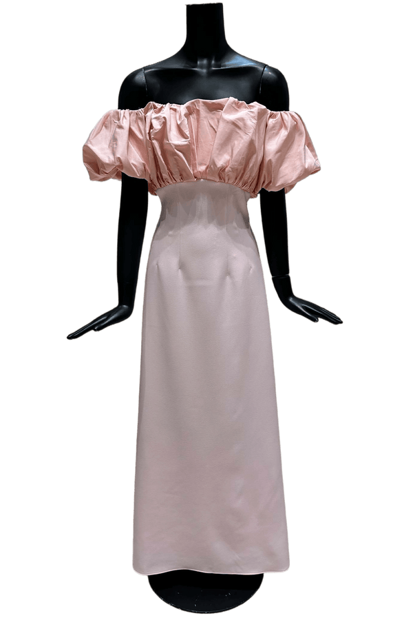 Lyana Pink Long Dress - ALBOUSHIYA - district 5 - dubai - riyadh - abaya - dresses - designers - evening wear - luxury - elegance - craftsmanship - gowns - cocktail dresses - collections - georges