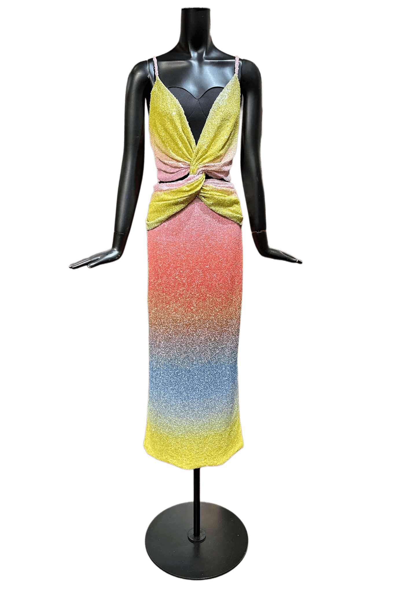 Melliora Sleeveless Sequin Ombre Dress - ALBOUSHIYA - district 5 - dubai - riyadh - abaya - dresses - designers - evening wear - luxury - elegance - craftsmanship - gowns - cocktail dresses - collections - georges