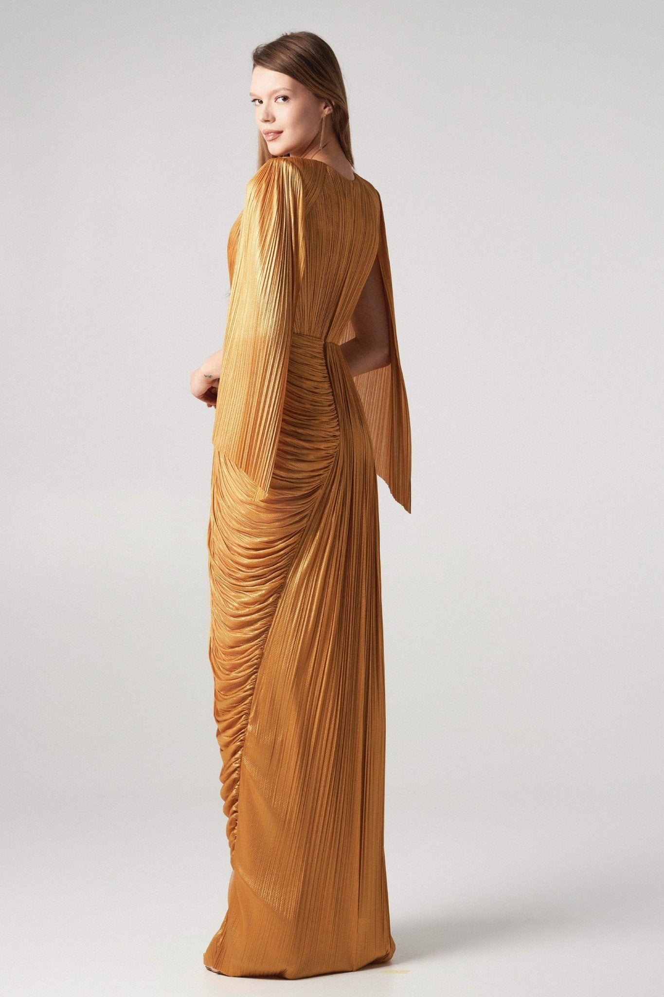 Monika Dress - ALBOUSHIYA - district 5 - dubai - riyadh - abaya - dresses - designers - evening wear - luxury - elegance - craftsmanship - gowns - cocktail dresses - collections - georges