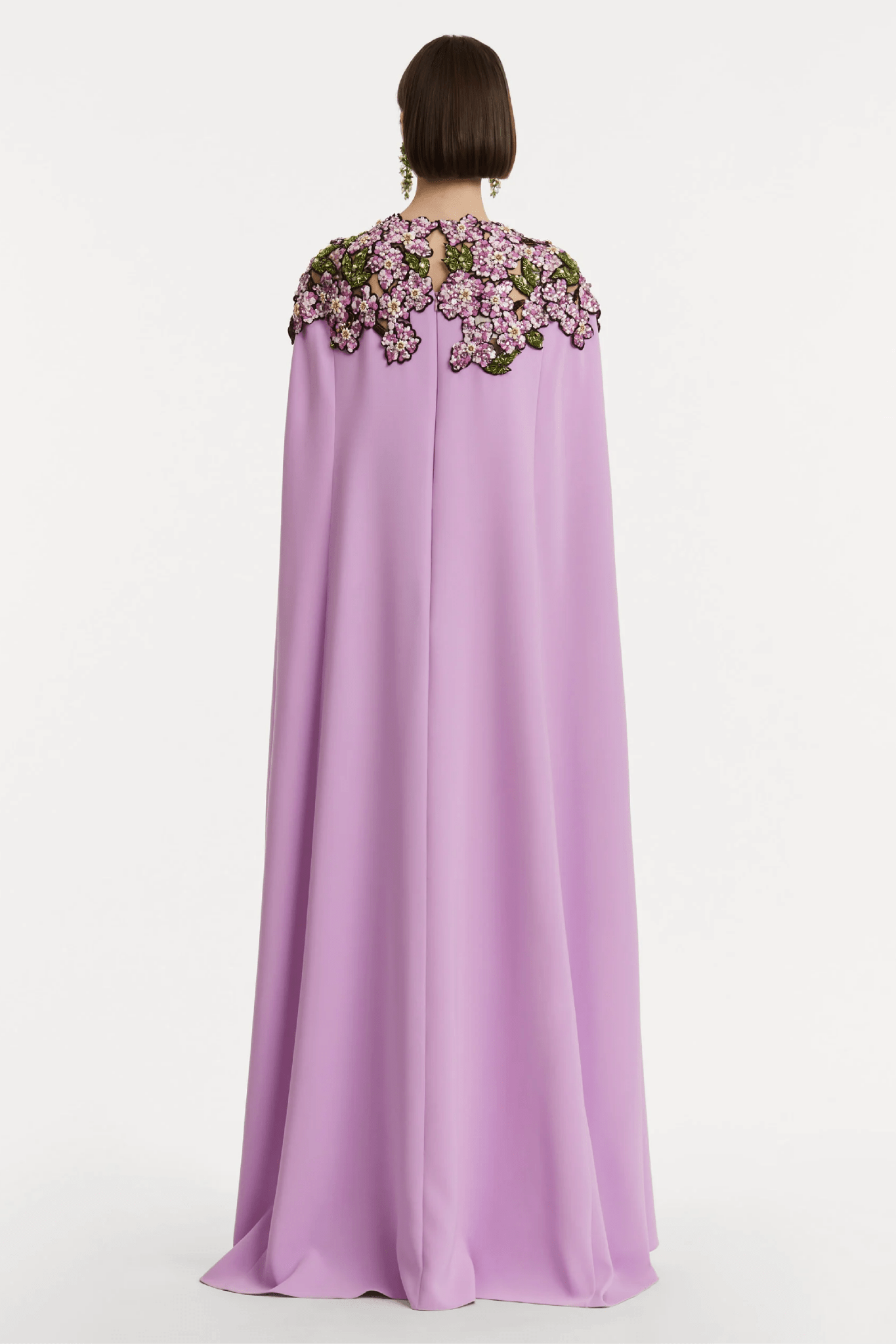 Mosaic Sequin Floral Embroidered Caftan - ALBOUSHIYA - district 5 - dubai - riyadh - abaya - dresses - designers - evening wear - luxury - elegance - craftsmanship - gowns - cocktail dresses - collections - georges