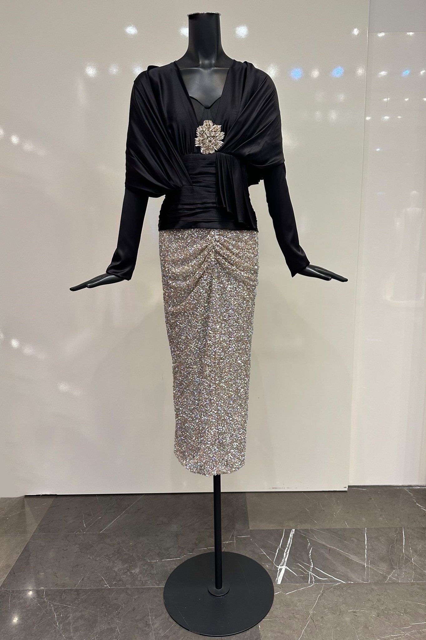 Nell Satin Blouse - ALBOUSHIYA - district 5 - dubai - riyadh - abaya - dresses - designers - evening wear - luxury - elegance - craftsmanship - gowns - cocktail dresses - collections - georges