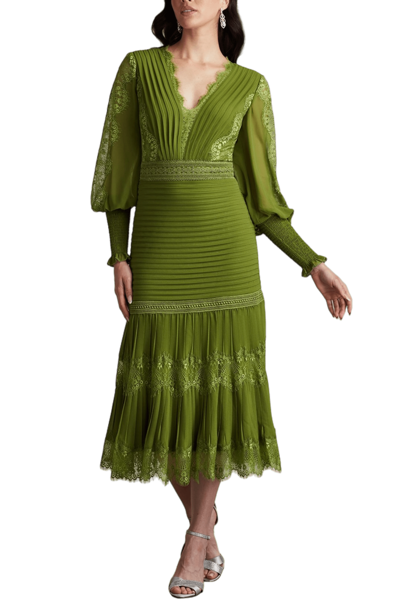 Nyssa Bishop Sleeve Dress - ALBOUSHIYA - district 5 - dubai - riyadh - abaya - dresses - designers - evening wear - luxury - elegance - craftsmanship - gowns - cocktail dresses - collections - georges