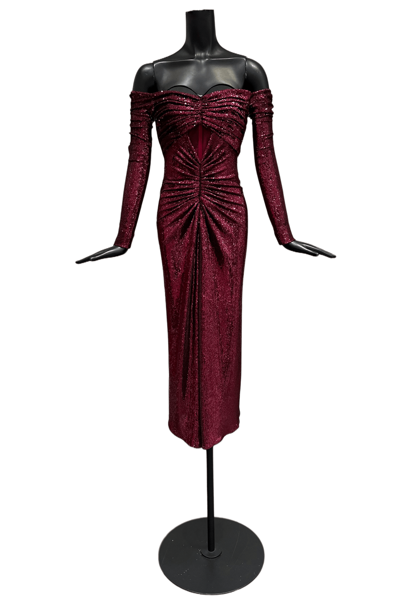 Off Shoulder Sequin Dress - ALBOUSHIYA - district 5 - dubai - riyadh - abaya - dresses - designers - evening wear - luxury - elegance - craftsmanship - gowns - cocktail dresses - collections - georges