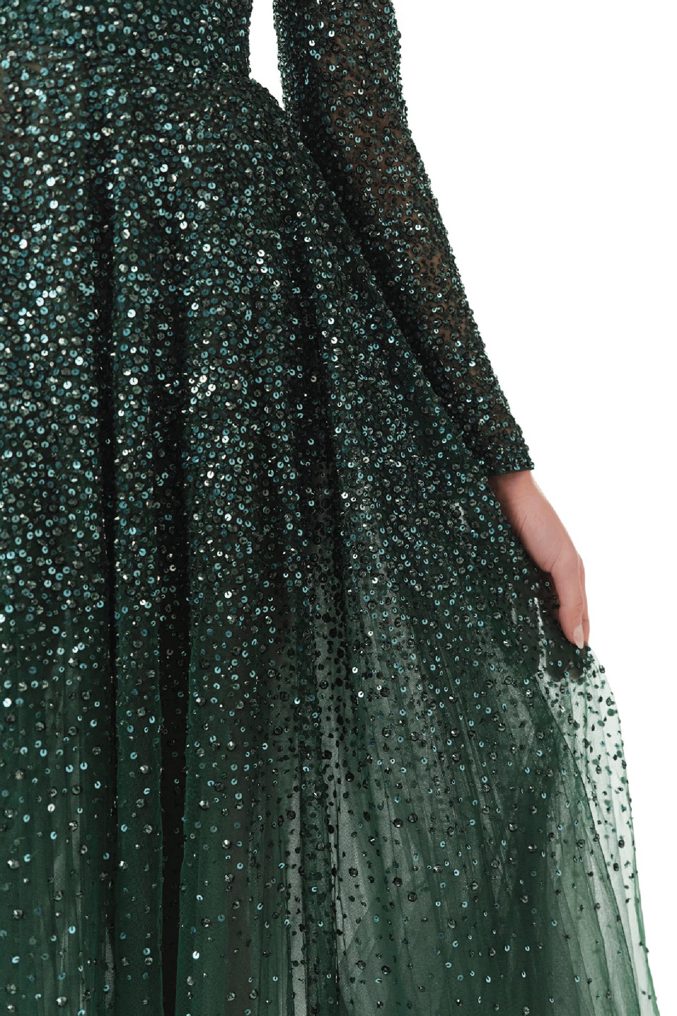 Off The Shoulder Embroidered Ball Gown - ALBOUSHIYA - district 5 - dubai - riyadh - abaya - dresses - designers - evening wear - luxury - elegance - craftsmanship - gowns - cocktail dresses - collections - georges