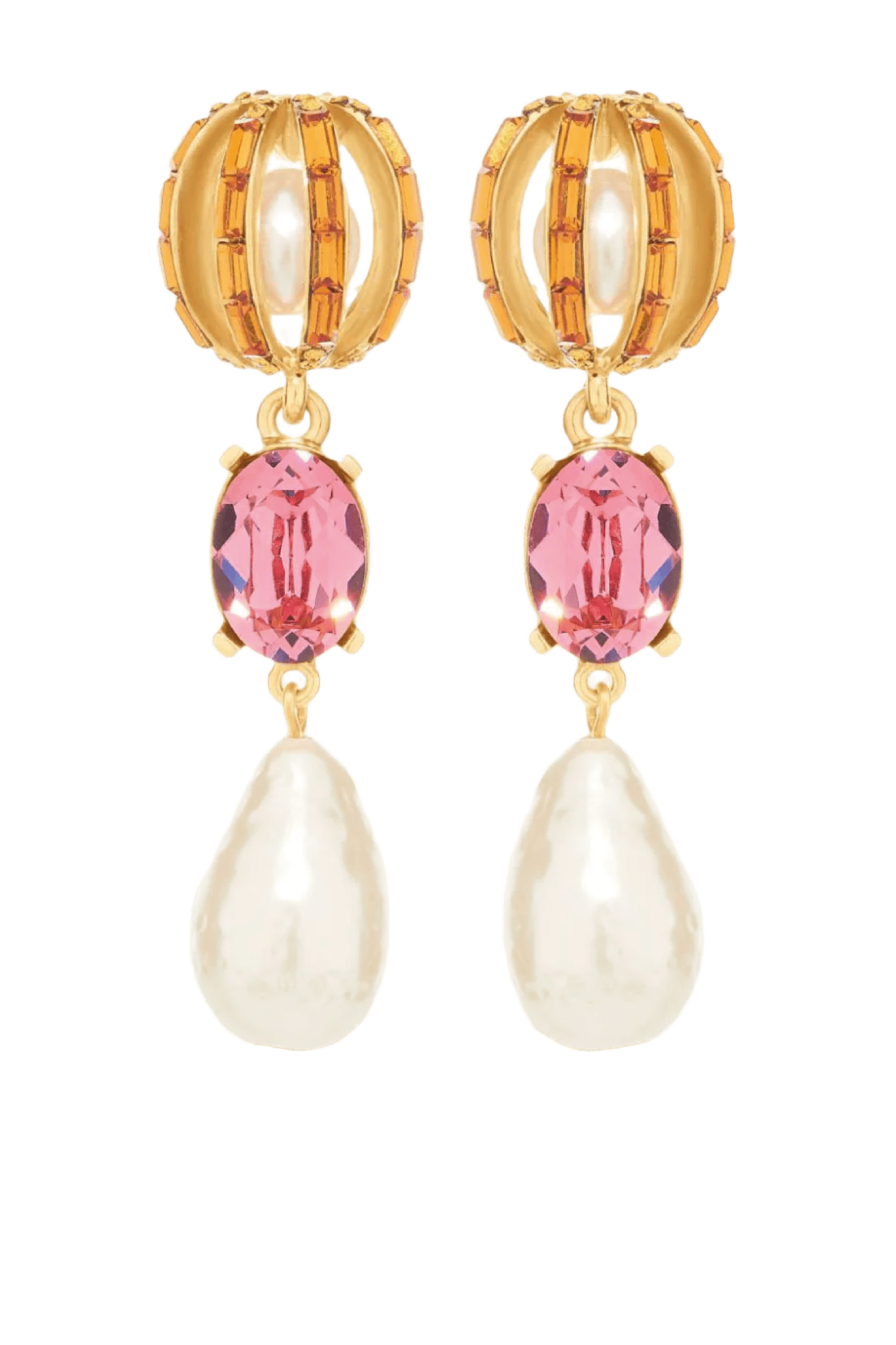 Orb Pearl Earring - ALBOUSHIYA - district 5 - dubai - riyadh - abaya - dresses - designers - evening wear - luxury - elegance - craftsmanship - gowns - cocktail dresses - collections - georges