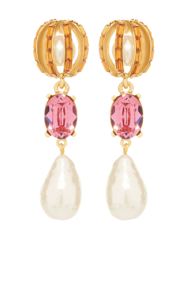 Orb Pearl Earring - ALBOUSHIYA - district 5 - dubai - riyadh - abaya - dresses - designers - evening wear - luxury - elegance - craftsmanship - gowns - cocktail dresses - collections - georges