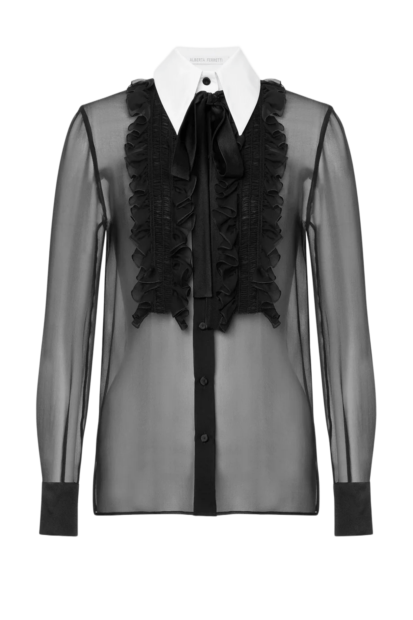 Organic Chiffon Blouse - ALBOUSHIYA - district 5 - dubai - riyadh - abaya - dresses - designers - evening wear - luxury - elegance - craftsmanship - gowns - cocktail dresses - collections - georges