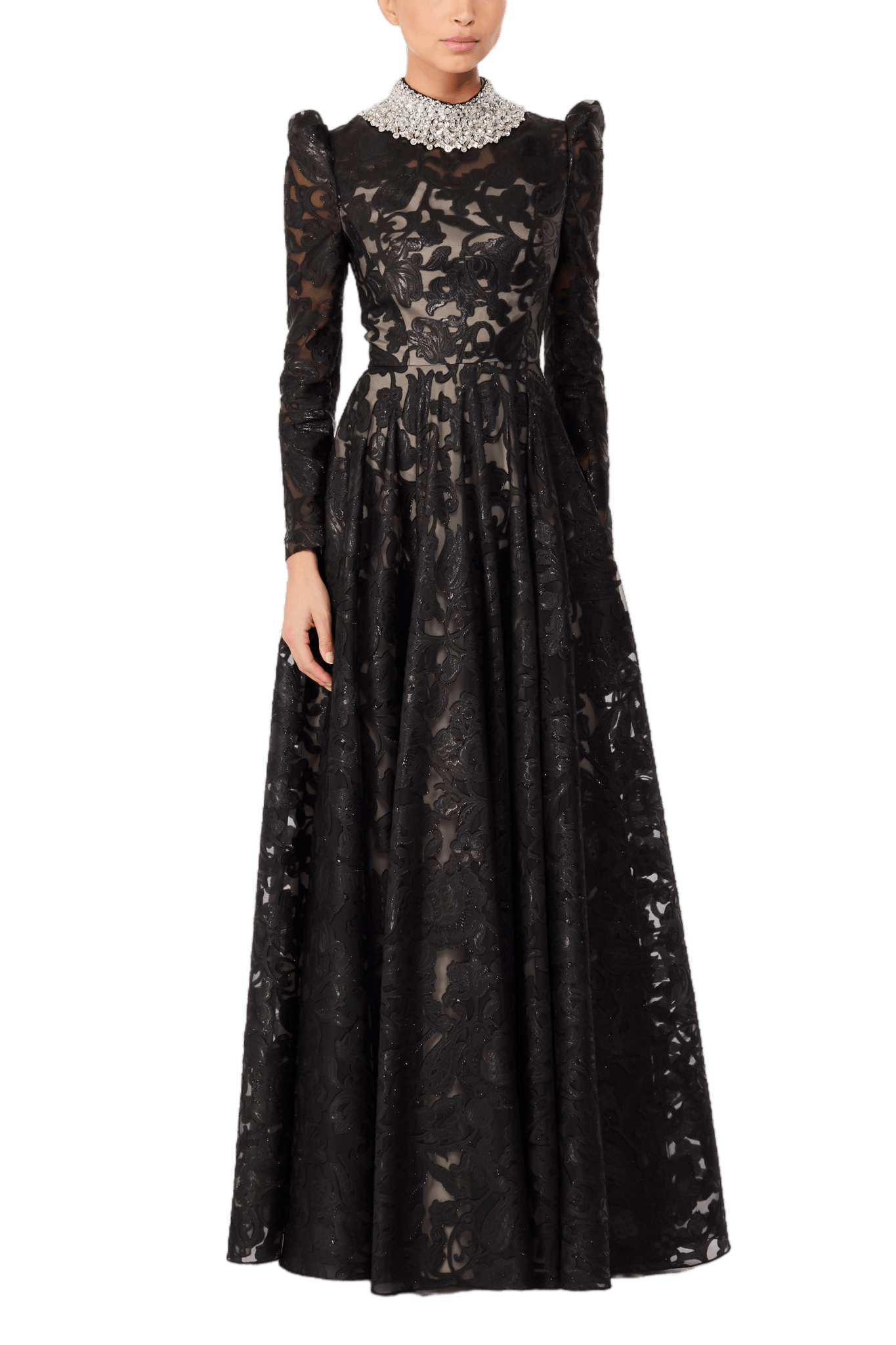 Orion Gown - ALBOUSHIYA - district 5 - dubai - riyadh - abaya - dresses - designers - evening wear - luxury - elegance - craftsmanship - gowns - cocktail dresses - collections - georges