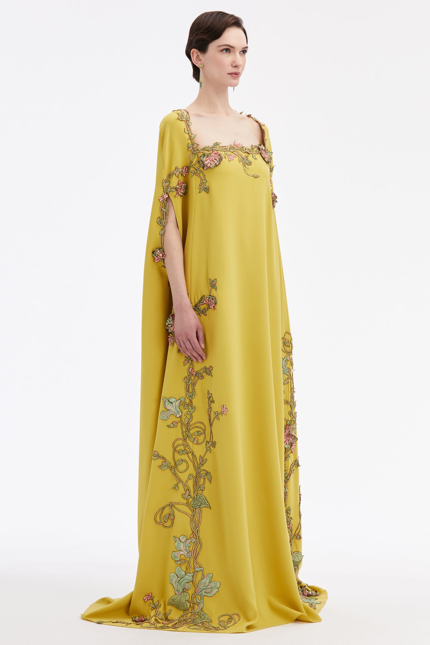 Art Nouveau Threadwork Caftan Dress