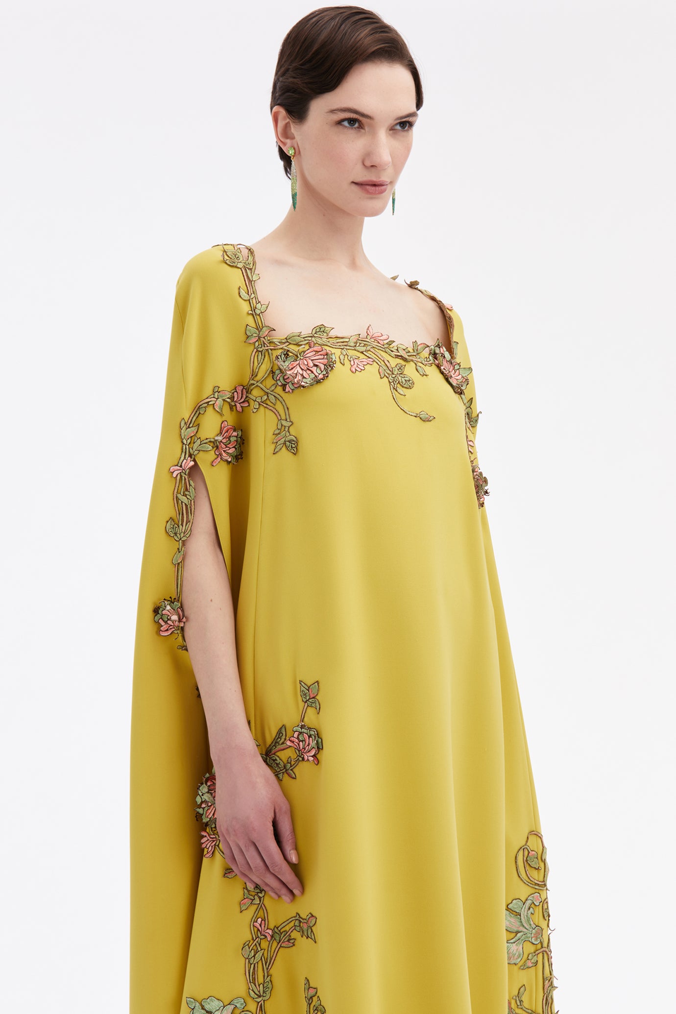 Art Nouveau Threadwork Caftan Dress