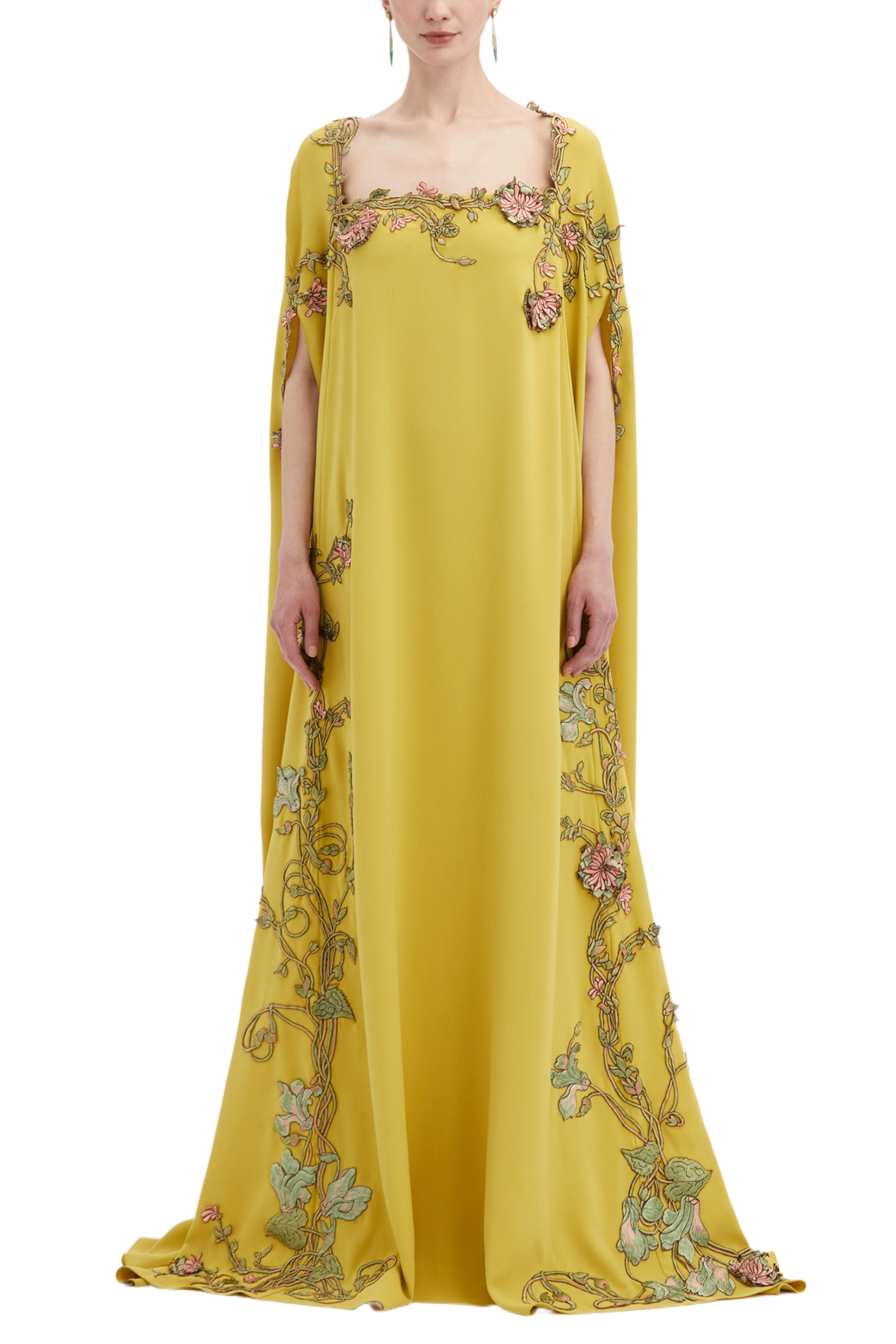 Art Nouveau Threadwork Caftan Dress
