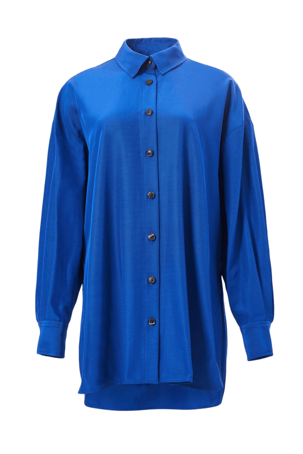 Oversized Tie - Front Shirt - ALBOUSHIYA - district 5 - dubai - riyadh - abaya - dresses - designers - evening wear - luxury - elegance - craftsmanship - gowns - cocktail dresses - collections - georges