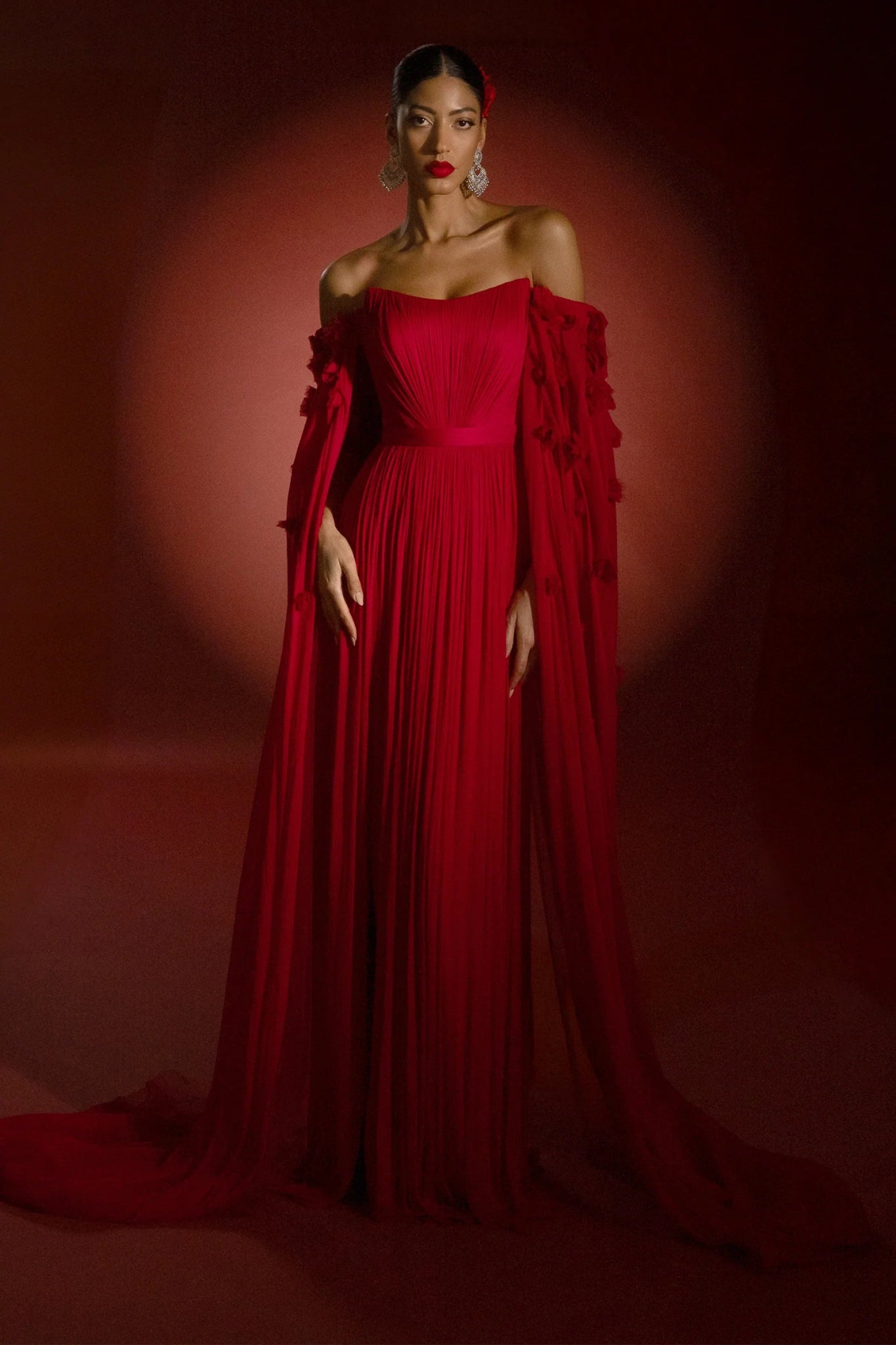 Pasion Rosa Gown - ALBOUSHIYA - district 5 - dubai - riyadh - abaya - dresses - designers - evening wear - luxury - elegance - craftsmanship - gowns - cocktail dresses - collections - georges