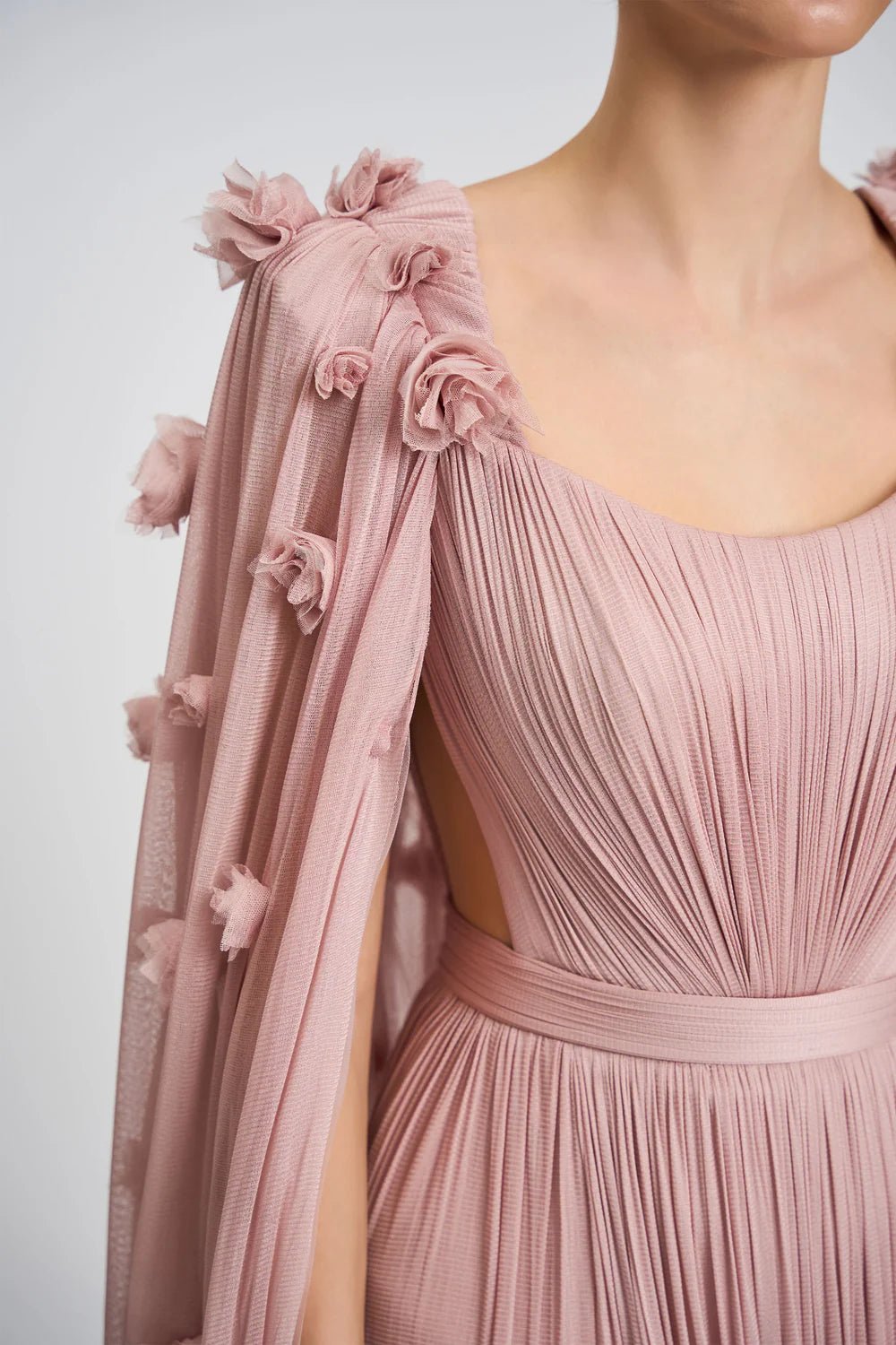 Pasion Rosa Gown - ALBOUSHIYA - district 5 - dubai - riyadh - abaya - dresses - designers - evening wear - luxury - elegance - craftsmanship - gowns - cocktail dresses - collections - georges