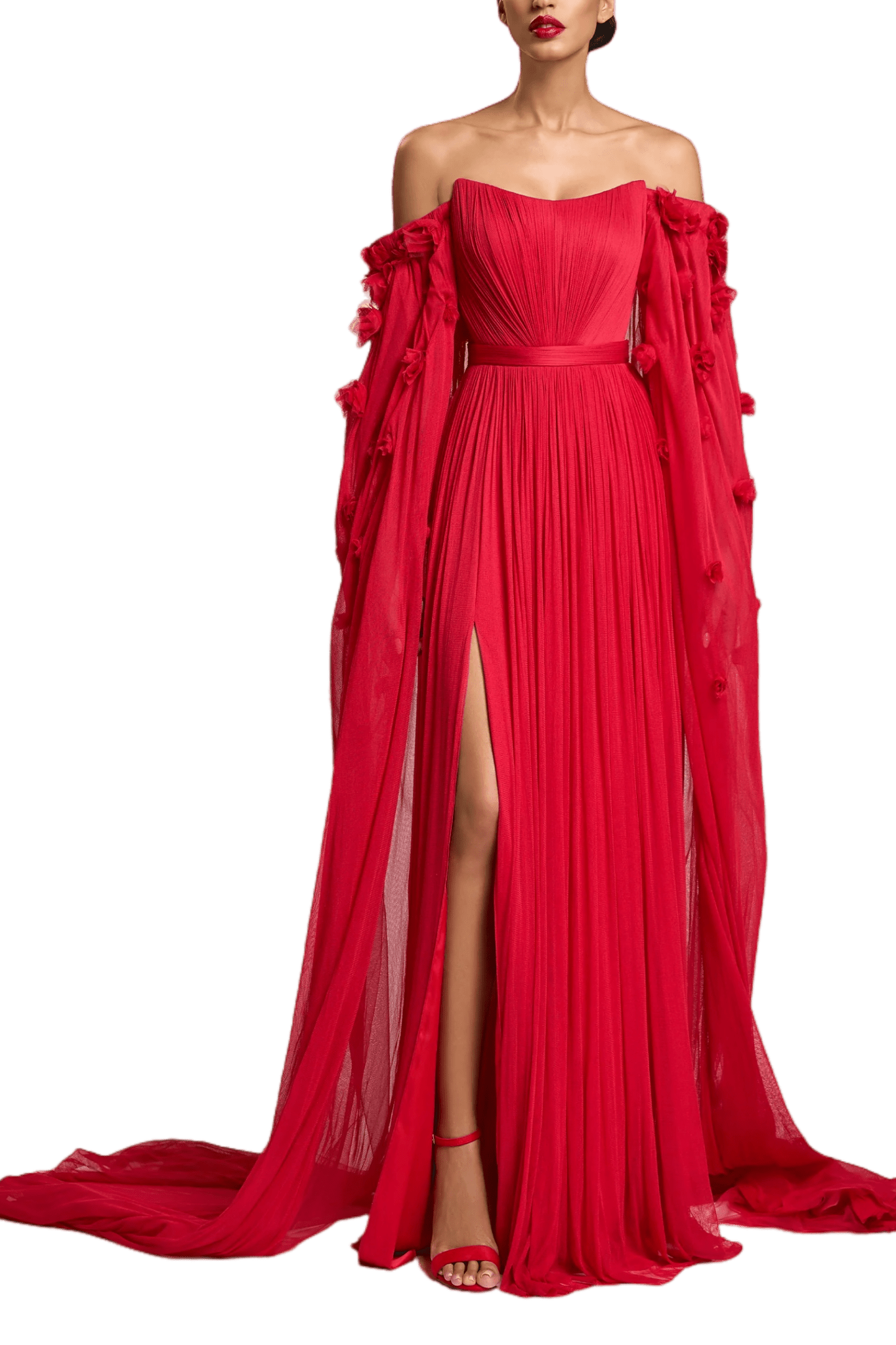 Pasion Rosa Gown - ALBOUSHIYA - district 5 - dubai - riyadh - abaya - dresses - designers - evening wear - luxury - elegance - craftsmanship - gowns - cocktail dresses - collections - georges