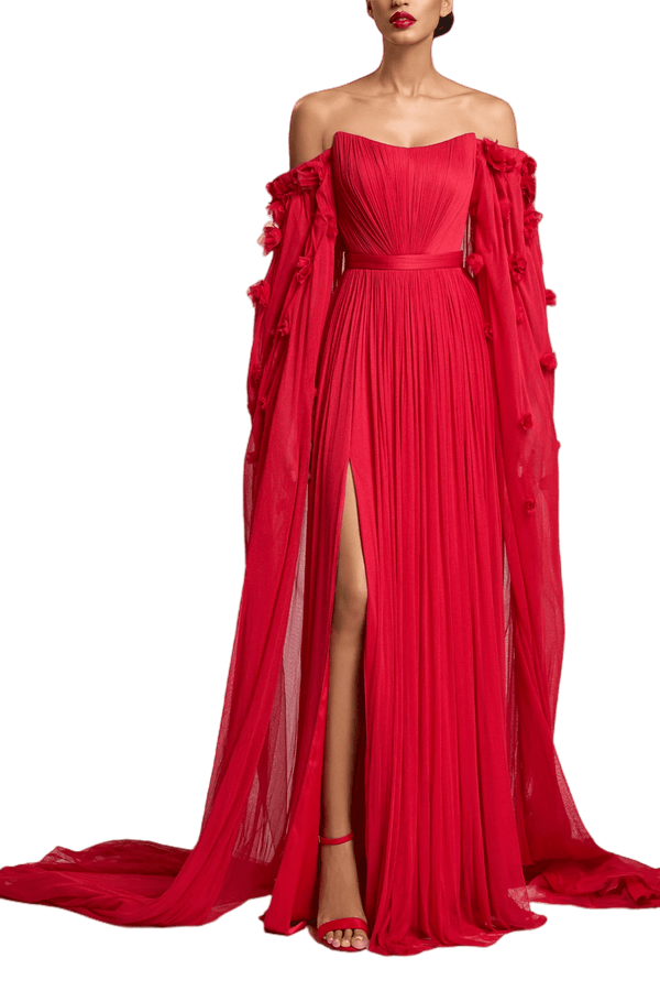 Pasion Rosa Gown - ALBOUSHIYA - district 5 - dubai - riyadh - abaya - dresses - designers - evening wear - luxury - elegance - craftsmanship - gowns - cocktail dresses - collections - georges