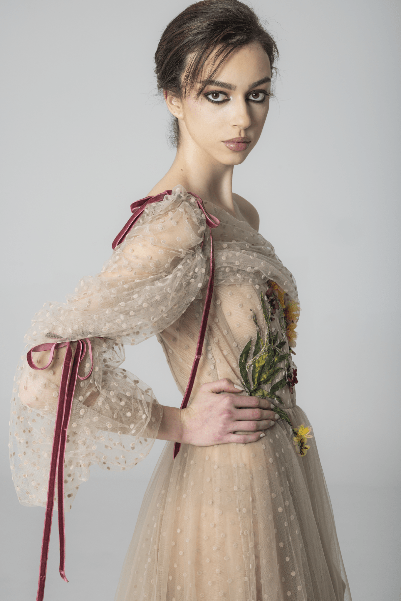 Patagonia Dress - ALBOUSHIYA - district 5 - dubai - riyadh - abaya - dresses - designers - evening wear - luxury - elegance - craftsmanship - gowns - cocktail dresses - collections - georges