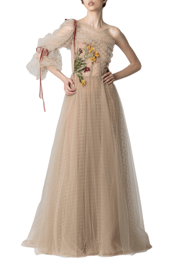 Patagonia Dress - ALBOUSHIYA - district 5 - dubai - riyadh - abaya - dresses - designers - evening wear - luxury - elegance - craftsmanship - gowns - cocktail dresses - collections - georges