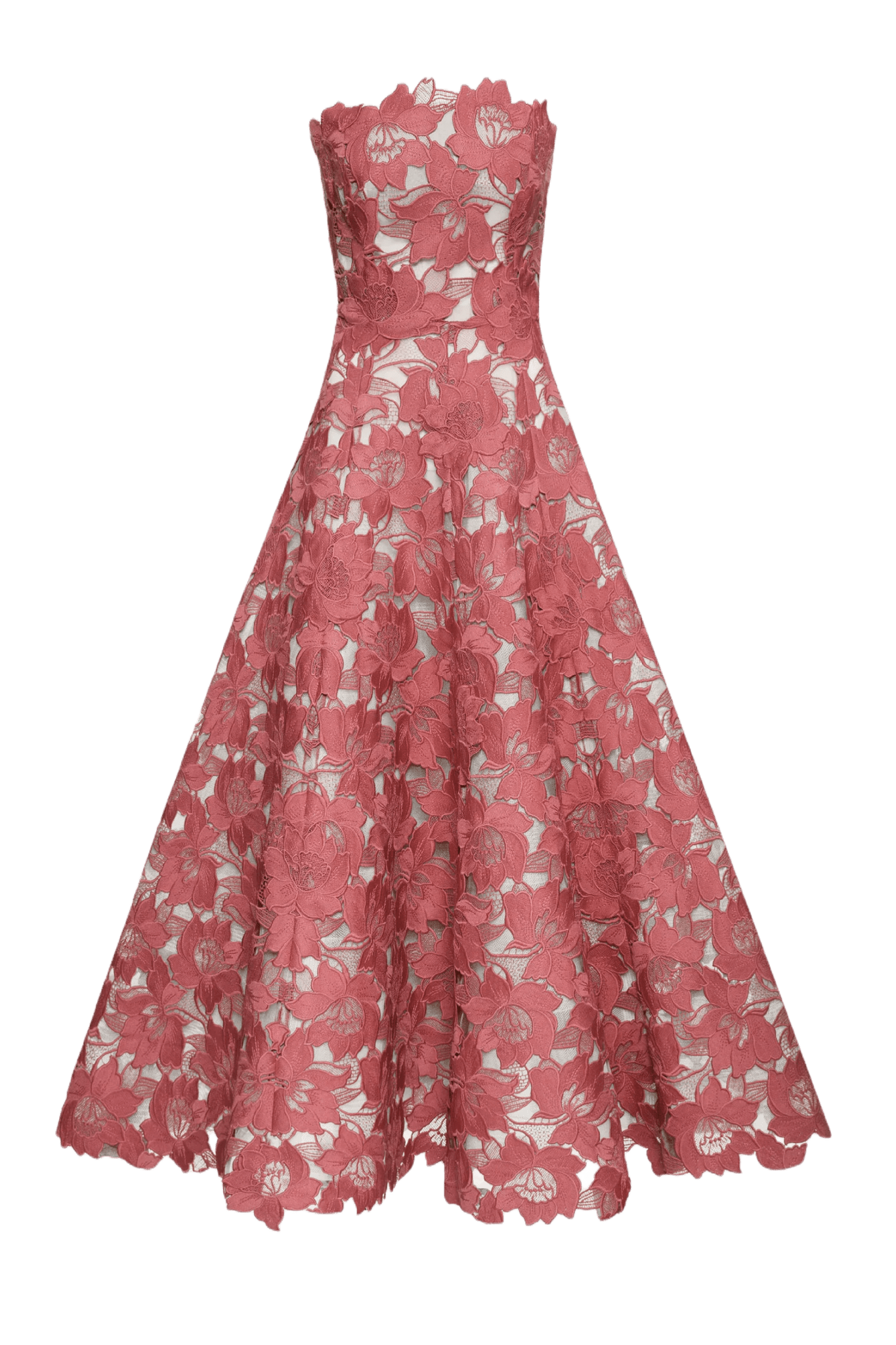 Pistachio Guipure Tea Length Gown - ALBOUSHIYA - district 5 - dubai - riyadh - abaya - dresses - designers - evening wear - luxury - elegance - craftsmanship - gowns - cocktail dresses - collections - georges