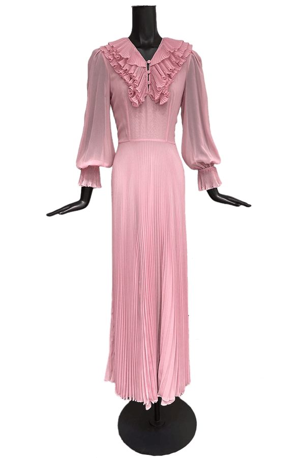Pleats Dress - ALBOUSHIYA - district 5 - dubai - riyadh - abaya - dresses - designers - evening wear - luxury - elegance - craftsmanship - gowns - cocktail dresses - collections - georges
