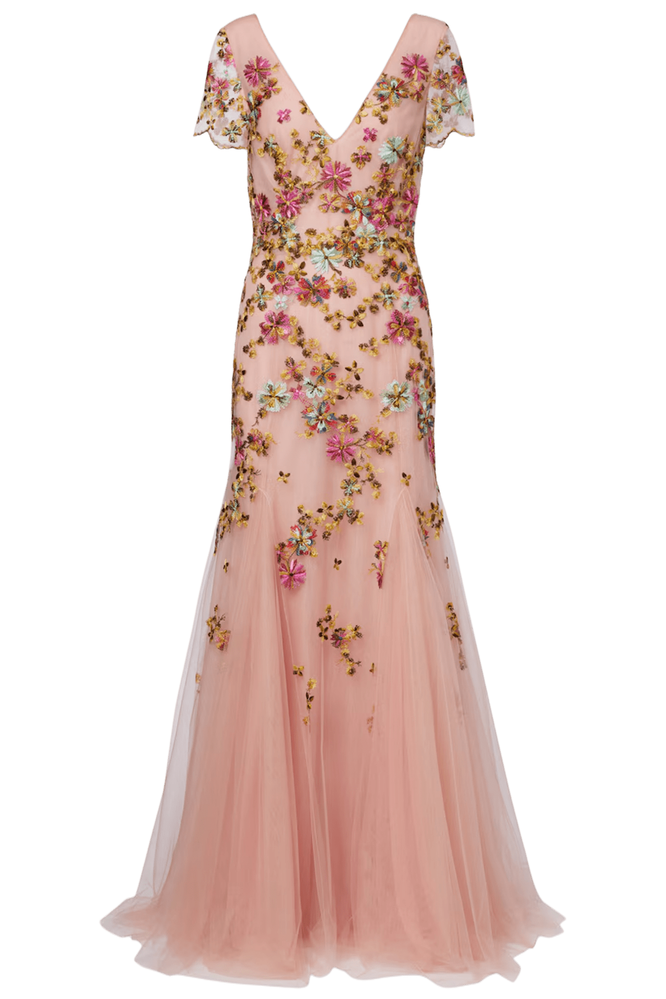 Polina Embroidered Tulle Gown - ALBOUSHIYA - district 5 - dubai - riyadh - abaya - dresses - designers - evening wear - luxury - elegance - craftsmanship - gowns - cocktail dresses - collections - georges