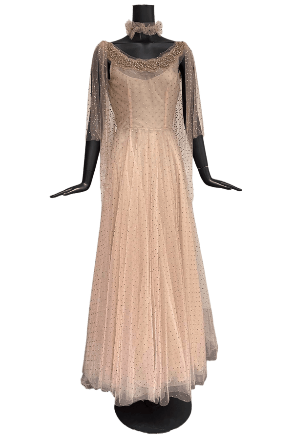 Polkadot Tule Dress - ALBOUSHIYA - district 5 - dubai - riyadh - abaya - dresses - designers - evening wear - luxury - elegance - craftsmanship - gowns - cocktail dresses - collections - georges
