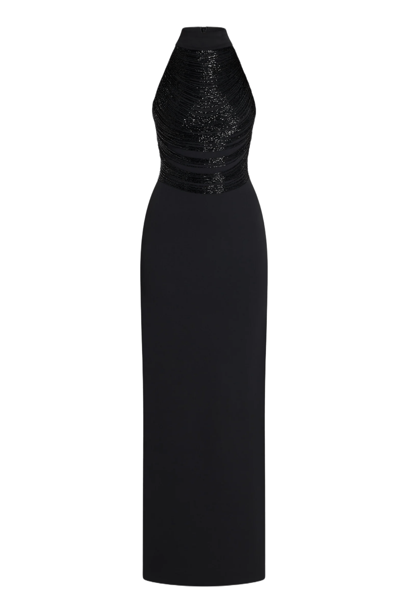Portia Beaded Halter Maxi Dress - ALBOUSHIYA - district 5 - dubai - riyadh - abaya - dresses - designers - evening wear - luxury - elegance - craftsmanship - gowns - cocktail dresses - collections - georges