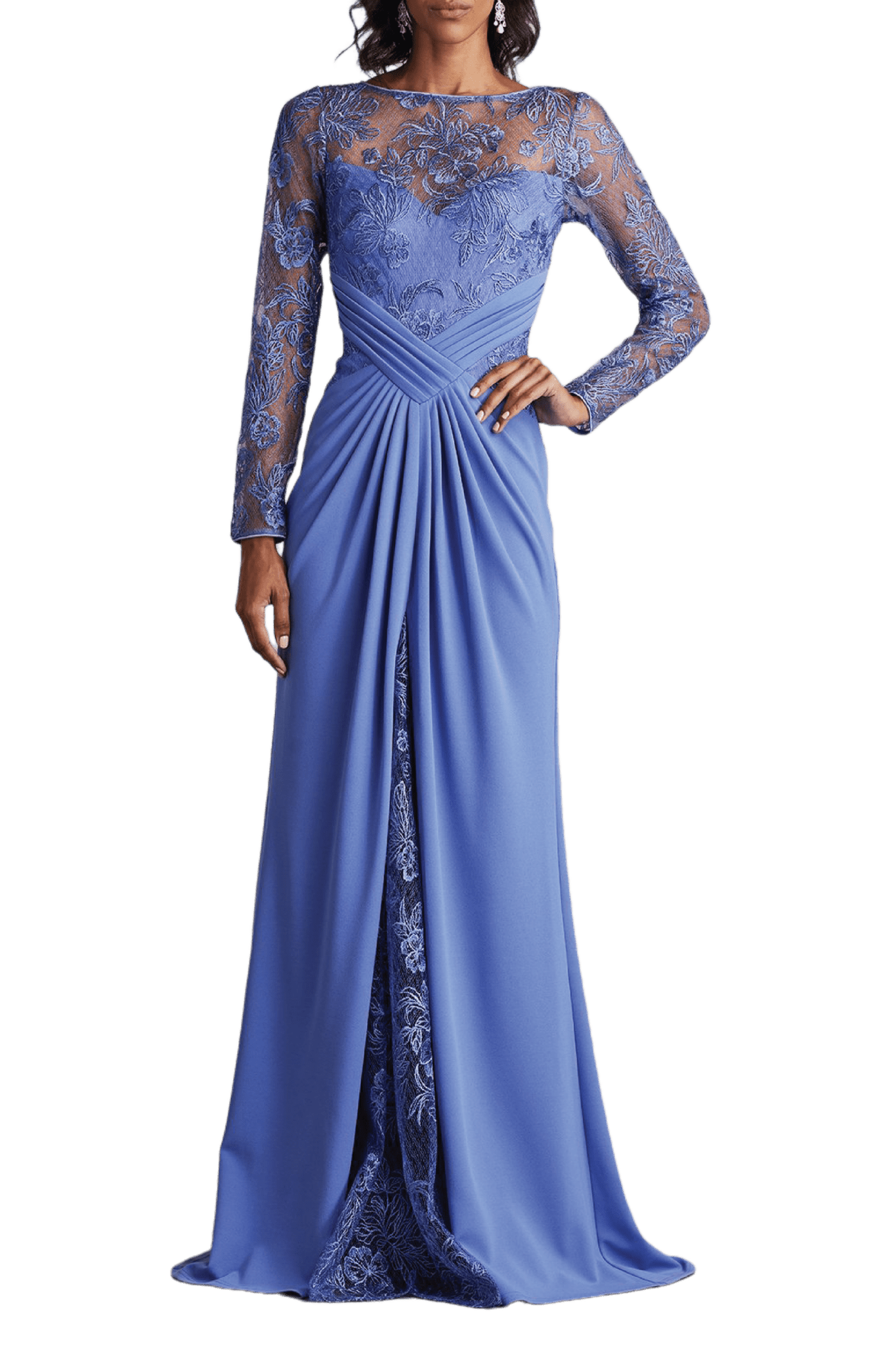 Ravina Embroidered Illusion Gown - ALBOUSHIYA - district 5 - dubai - riyadh - abaya - dresses - designers - evening wear - luxury - elegance - craftsmanship - gowns - cocktail dresses - collections - georges