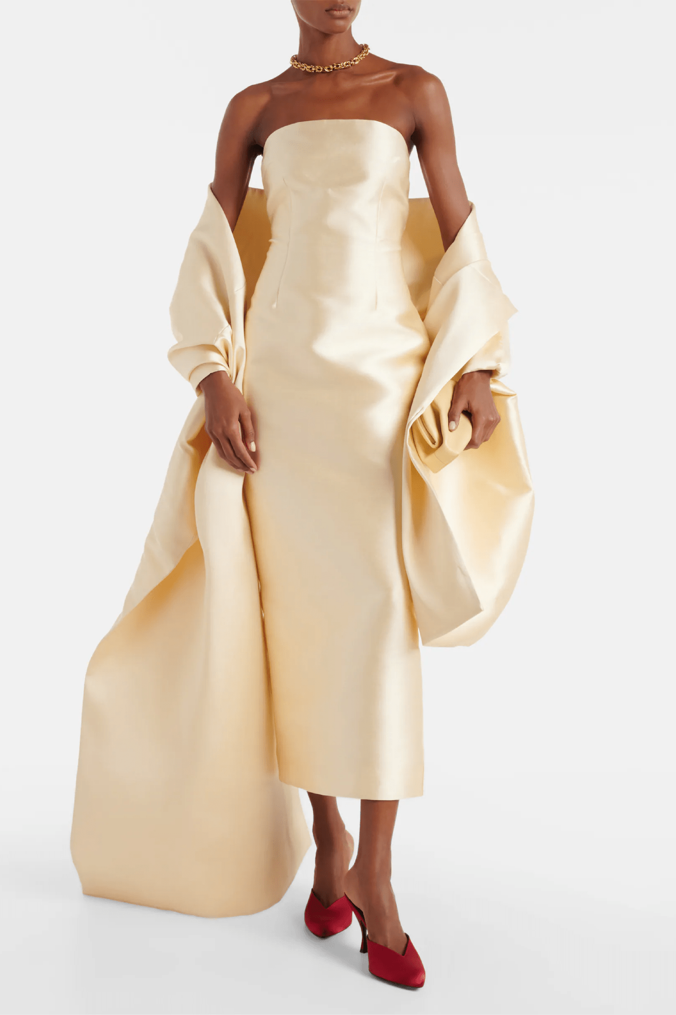 Renée Midaxi Dress - ALBOUSHIYA - district 5 - dubai - riyadh - abaya - dresses - designers - evening wear - luxury - elegance - craftsmanship - gowns - cocktail dresses - collections - georges