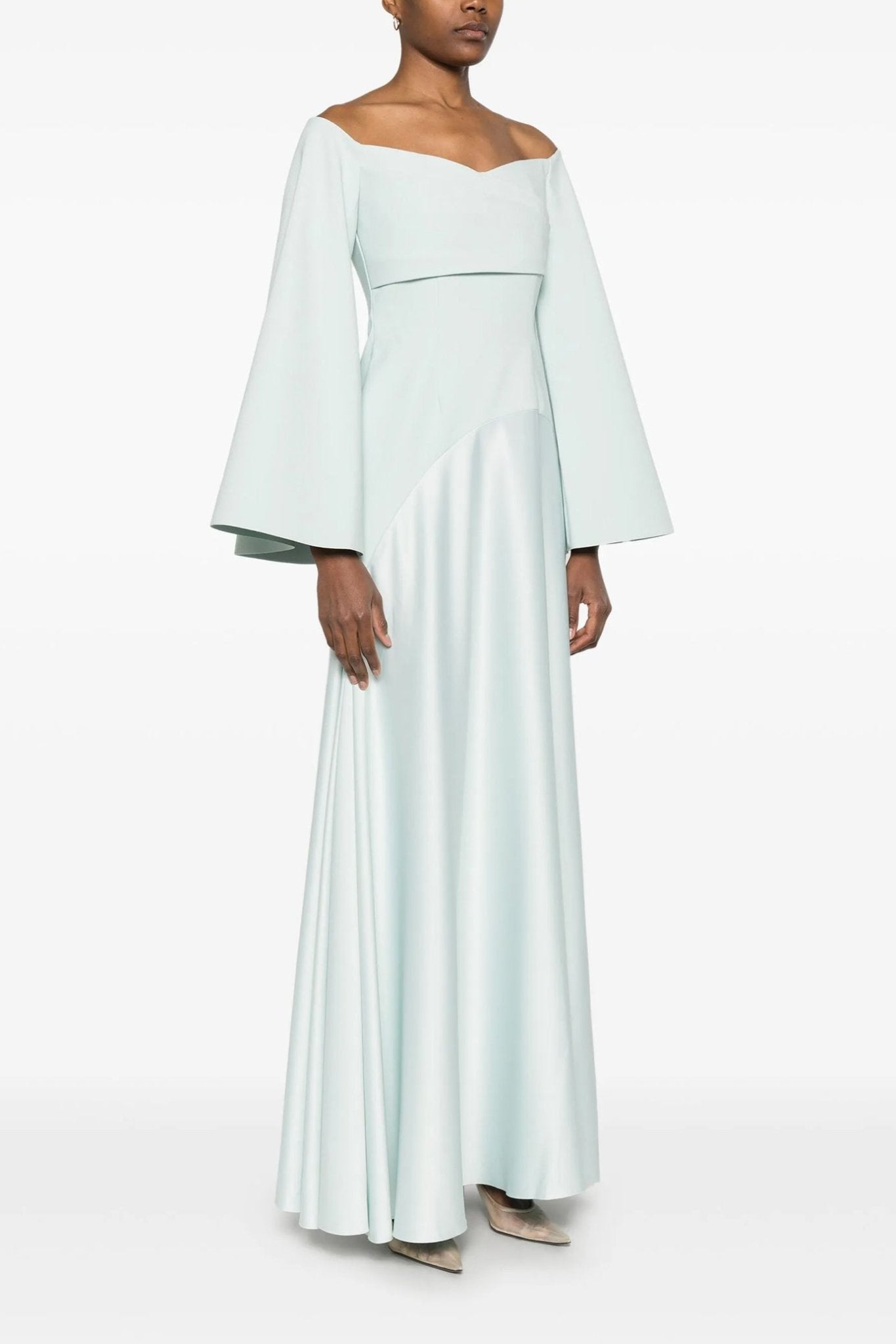 Rina Maxi Dress - ALBOUSHIYA - district 5 - dubai - riyadh - abaya - dresses - designers - evening wear - luxury - elegance - craftsmanship - gowns - cocktail dresses - collections - georges