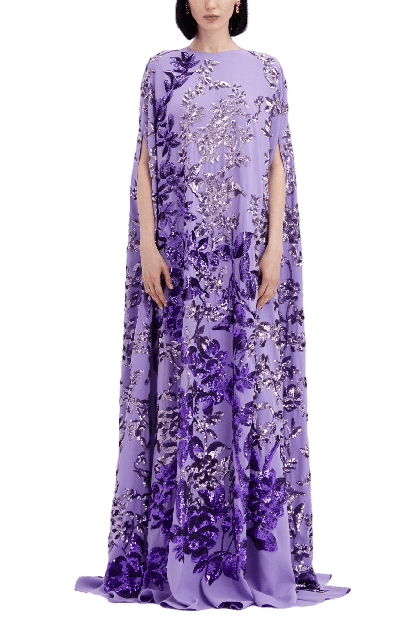 Sequinned Ombré Caftan Dress - ALBOUSHIYA - district 5 - dubai - riyadh - abaya - dresses - designers - evening wear - luxury - elegance - craftsmanship - gowns - cocktail dresses - collections - georges
