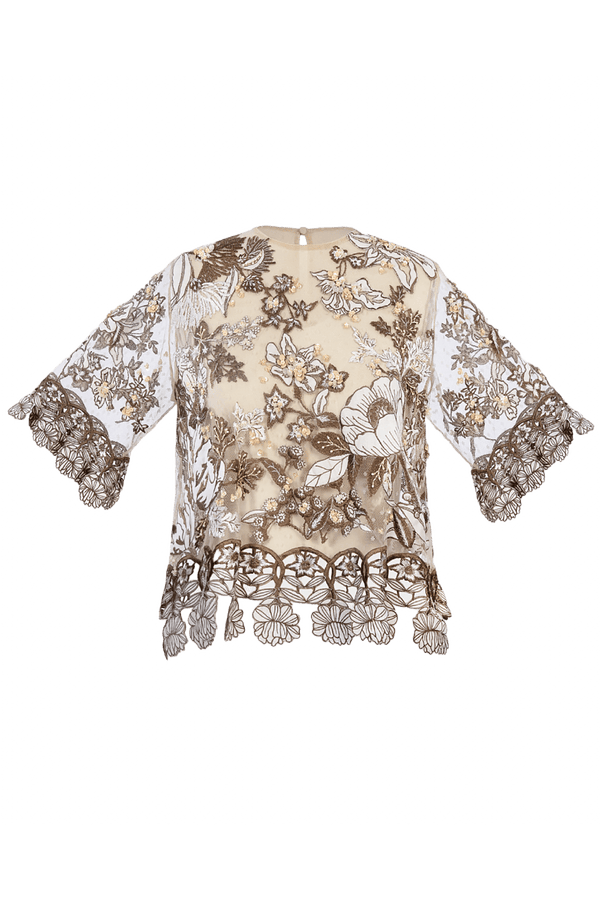 Silia Top - ALBOUSHIYA - district 5 - dubai - riyadh - abaya - dresses - designers - evening wear - luxury - elegance - craftsmanship - gowns - cocktail dresses - collections - georges