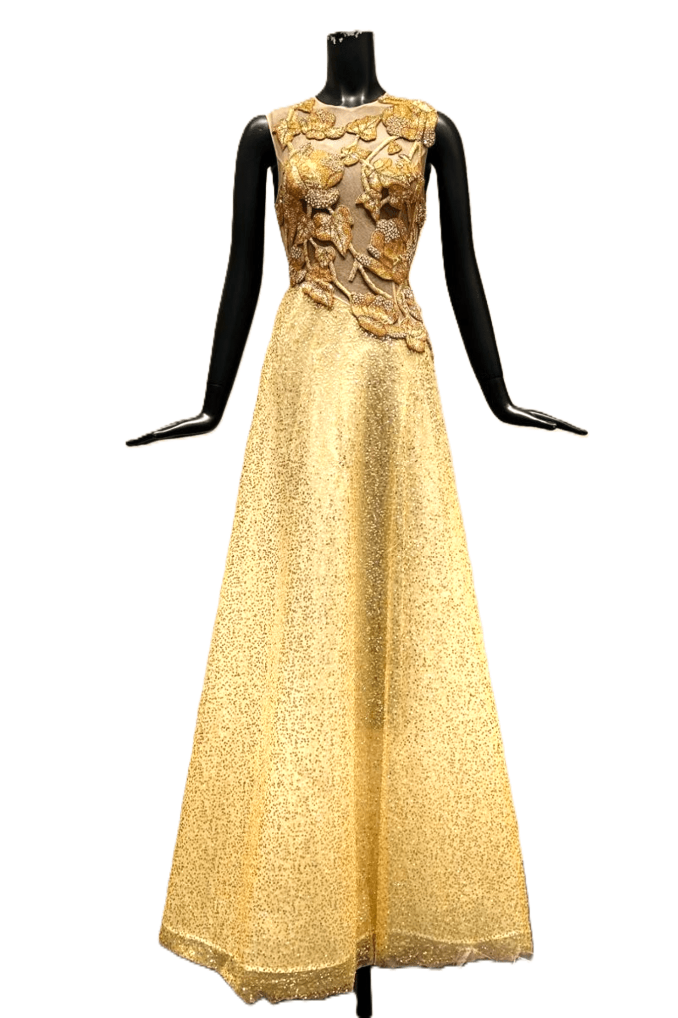 Sleeveless A Line Ball Gown - ALBOUSHIYA - district 5 - dubai - riyadh - abaya - dresses - designers - evening wear - luxury - elegance - craftsmanship - gowns - cocktail dresses - collections - georges