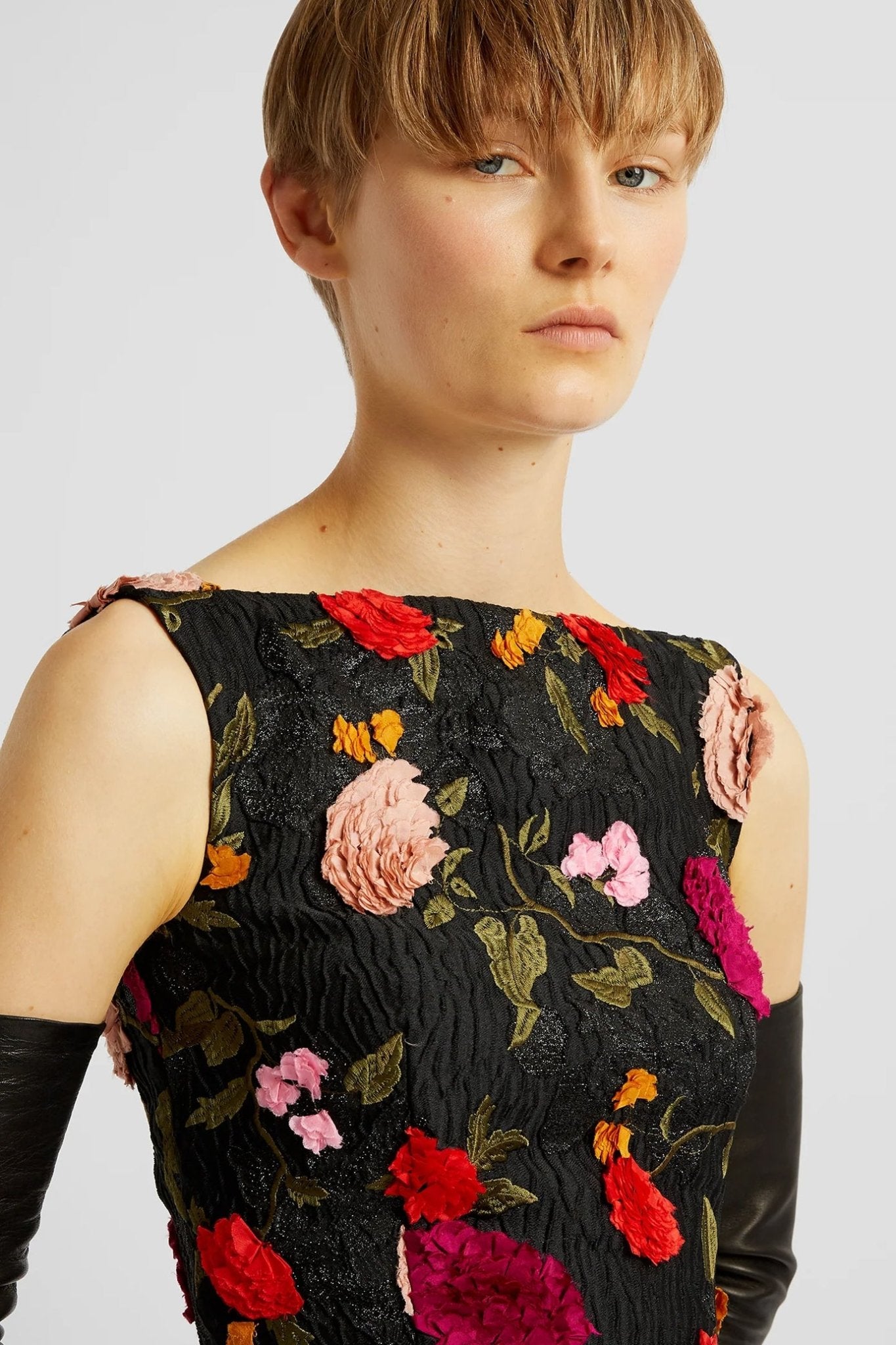 Sleeveless Aline Gown - ALBOUSHIYA - district 5 - dubai - riyadh - abaya - dresses - designers - evening wear - luxury - elegance - craftsmanship - gowns - cocktail dresses - collections - georges