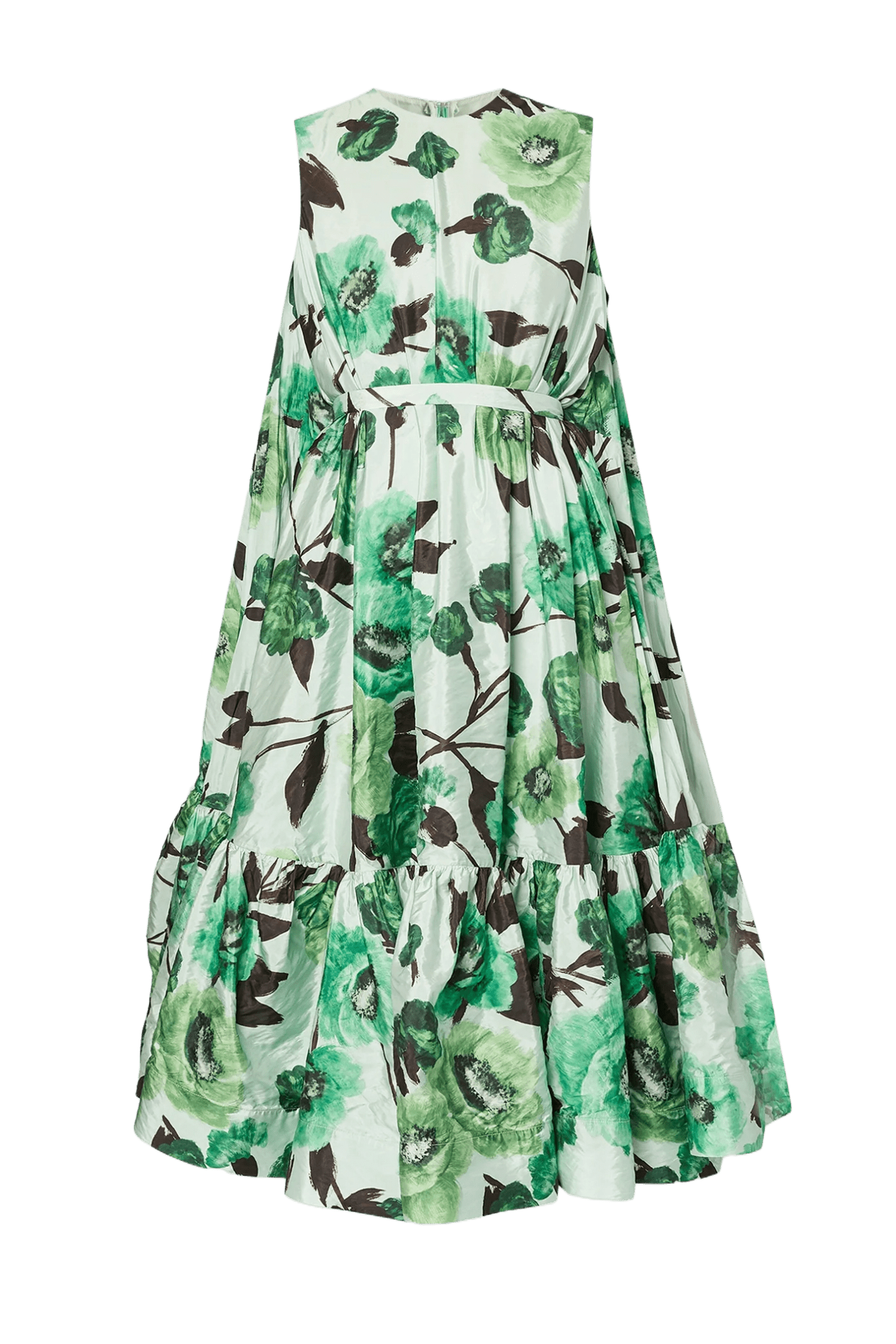 Sleeveless Dress With Cape Detail - ALBOUSHIYA - district 5 - dubai - riyadh - abaya - dresses - designers - evening wear - luxury - elegance - craftsmanship - gowns - cocktail dresses - collections - georges