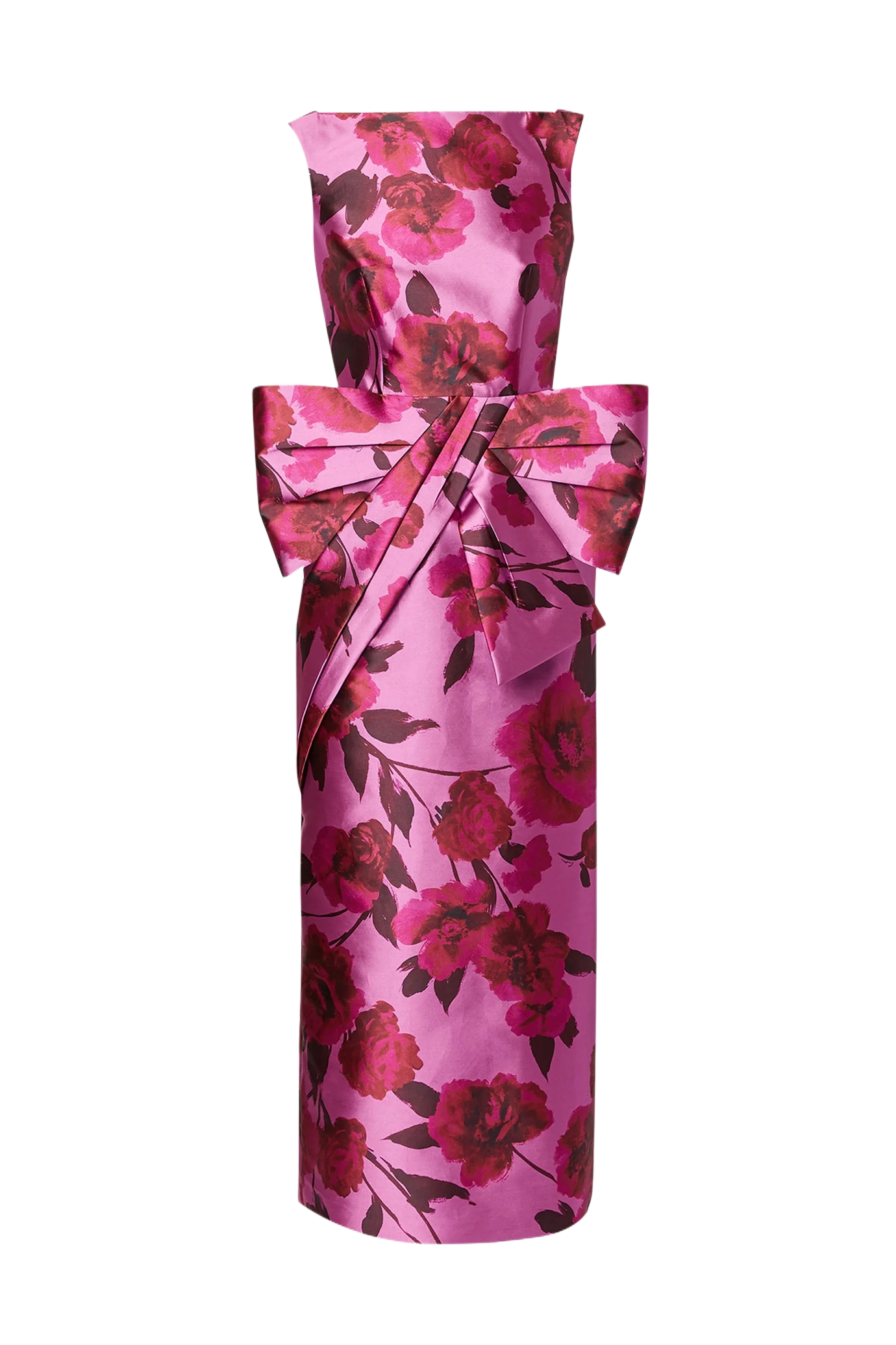 Sleeveless Gown With Front Bow Detail