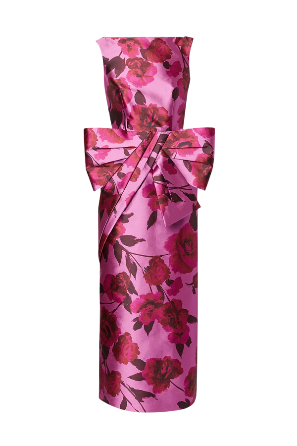 Sleeveless Gown With Front Bow Detail